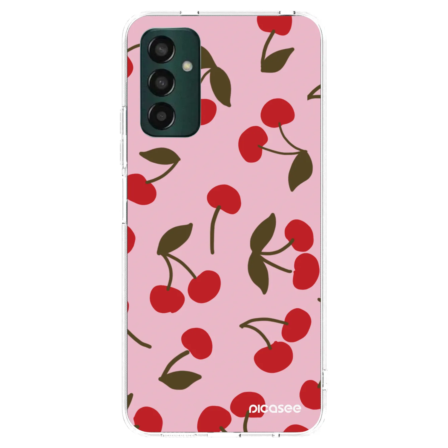 Picasee silikonový průhledný obal pro Samsung Galaxy M23 5G - Cherry