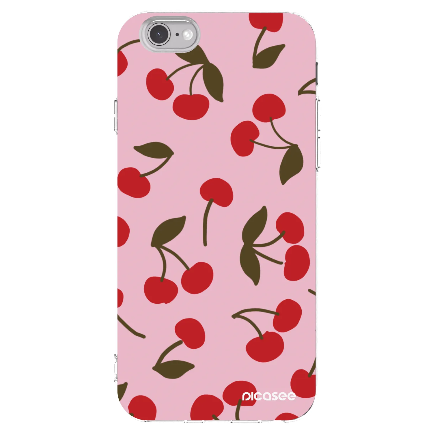 Picasee silikonový průhledný obal pro Apple iPhone 6/6S - Cherry
