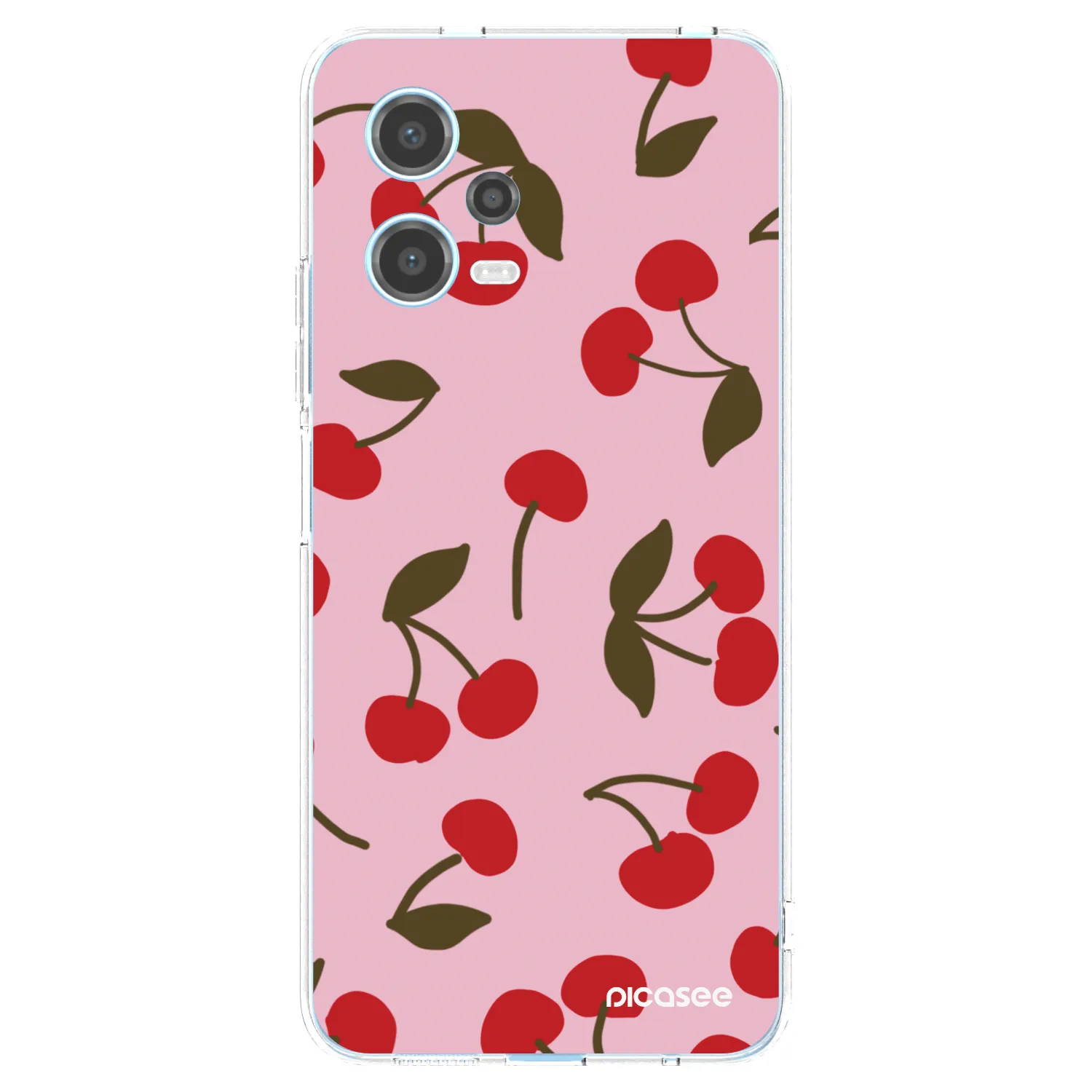Picasee silikonový průhledný obal pro Xiaomi Redmi Note 12 5G - Cherry