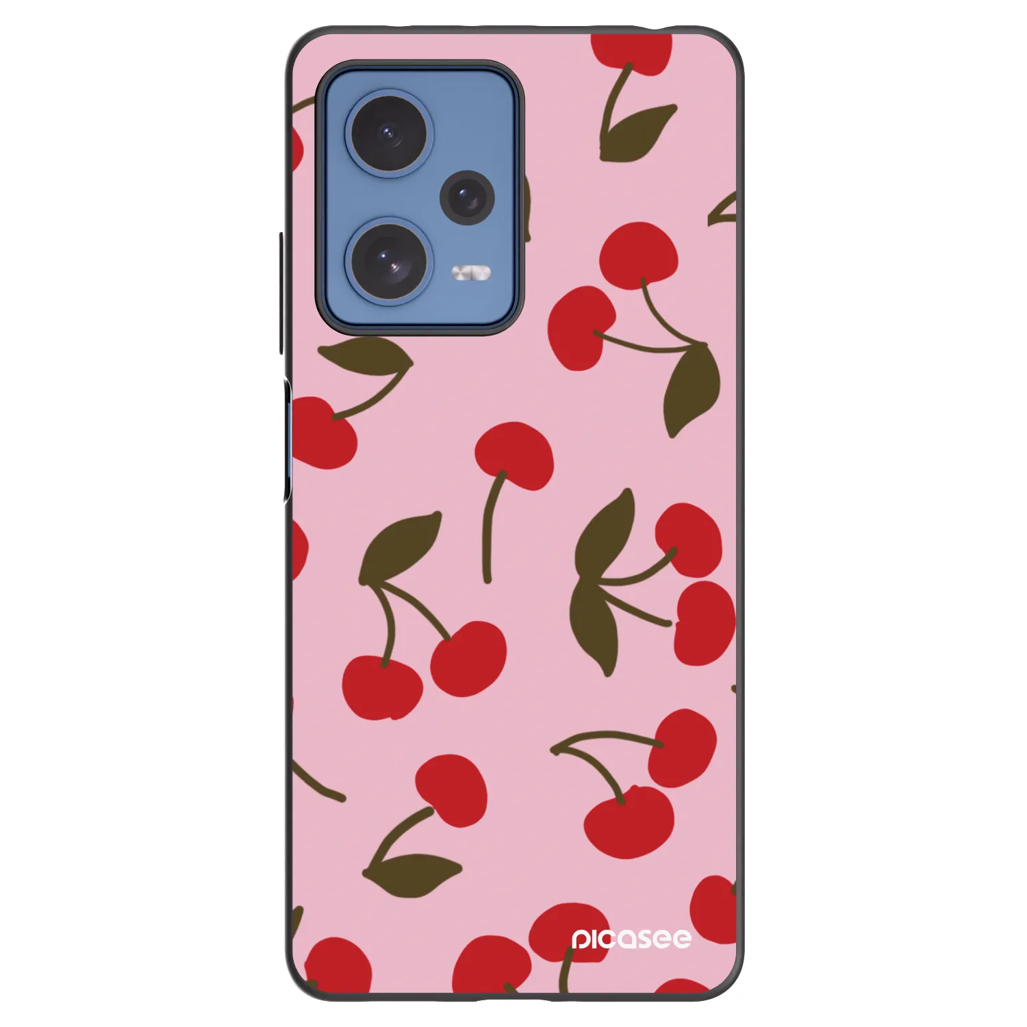 Picasee silikonový černý obal pro Xiaomi Redmi Note 12 Pro 5G - Cherry