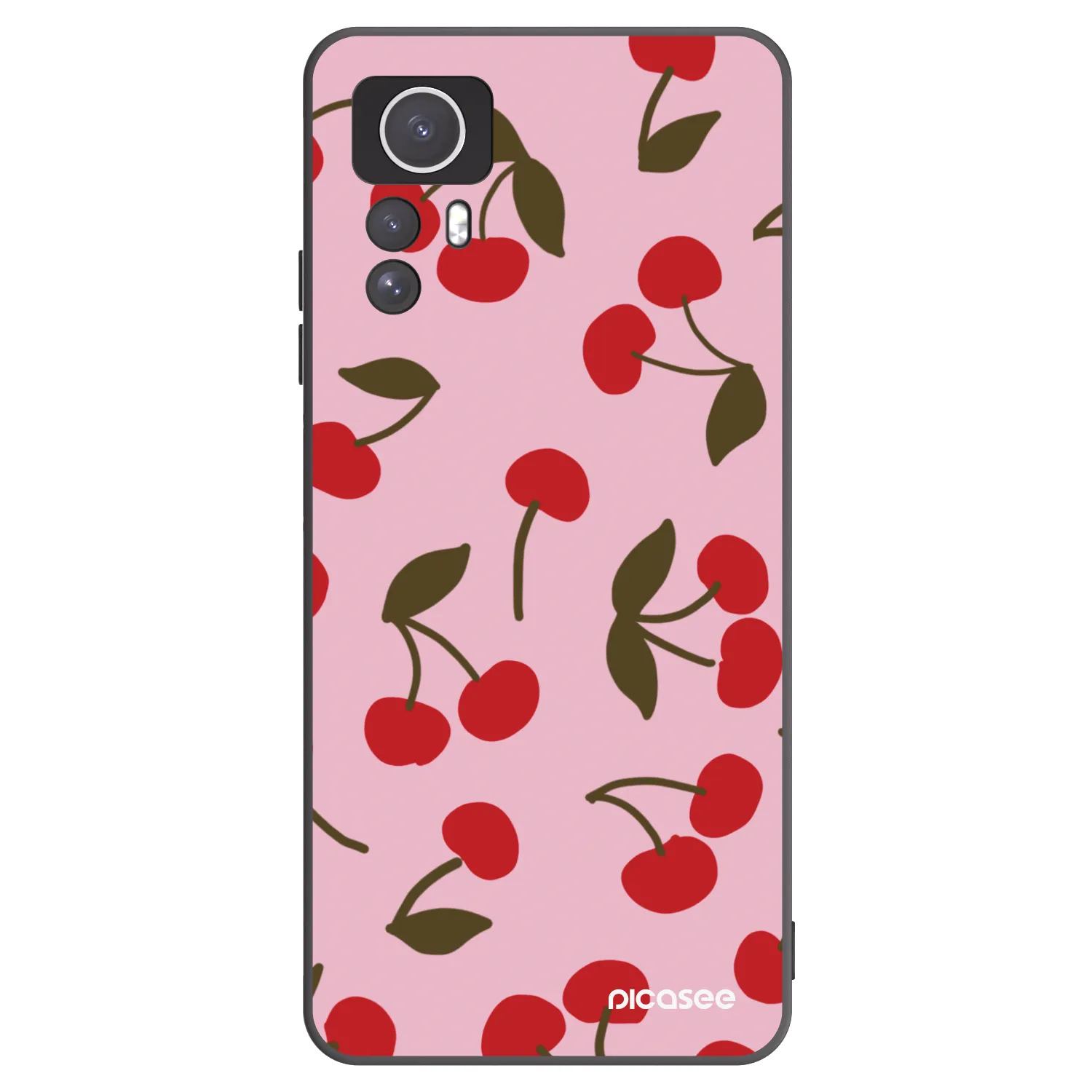 Picasee silikonový černý obal pro Xiaomi Redmi Note 12S - Cherry