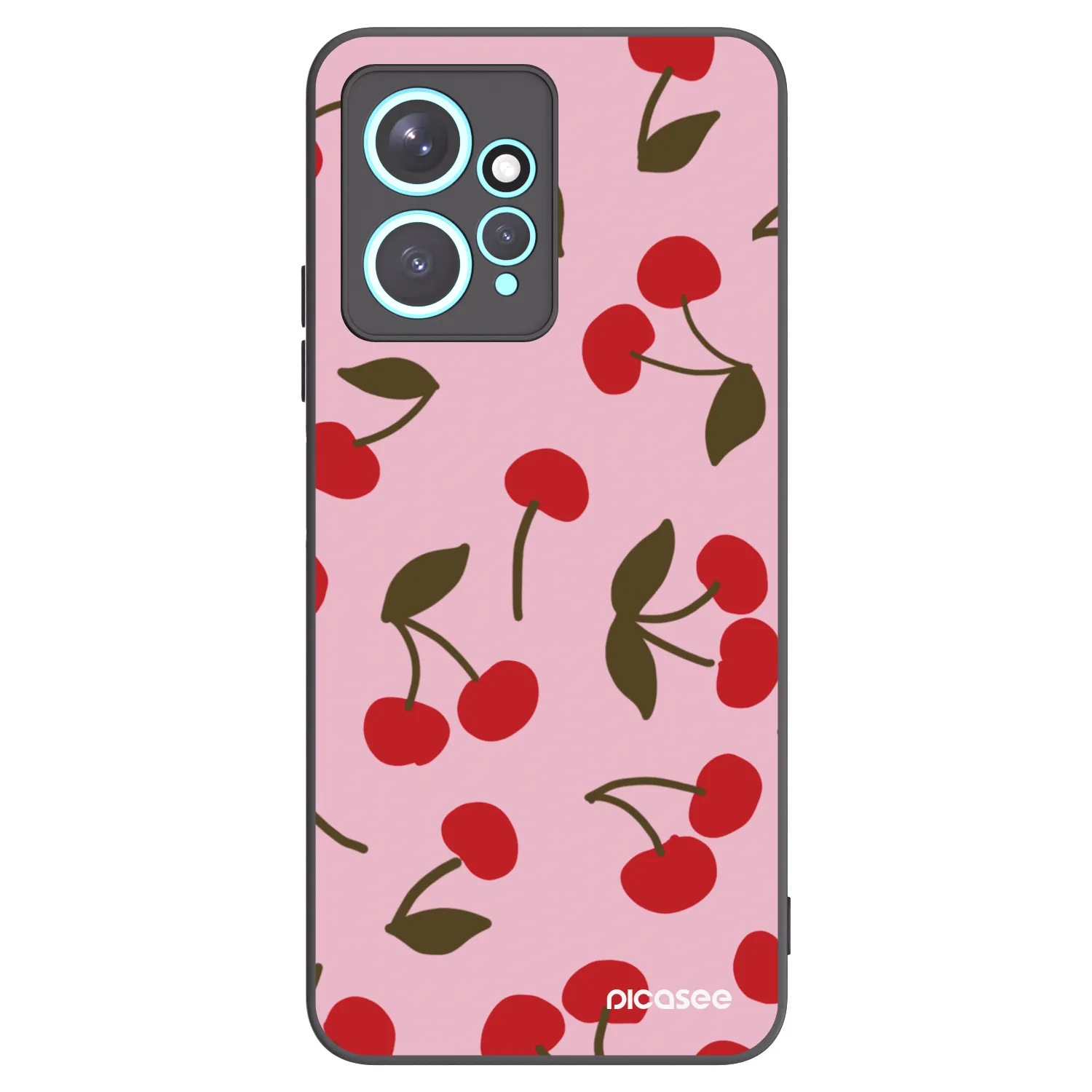 Picasee silikonový černý obal pro Xiaomi Redmi Note 12 4G - Cherry