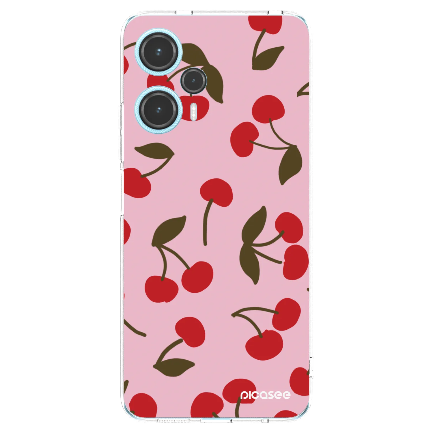 Picasee silikonový průhledný obal pro Xiaomi Poco F5 - Cherry