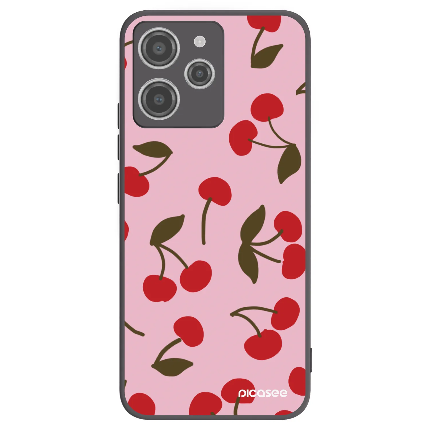 Picasee silikonový černý obal pro Xiaomi Redmi 12 4G - Cherry