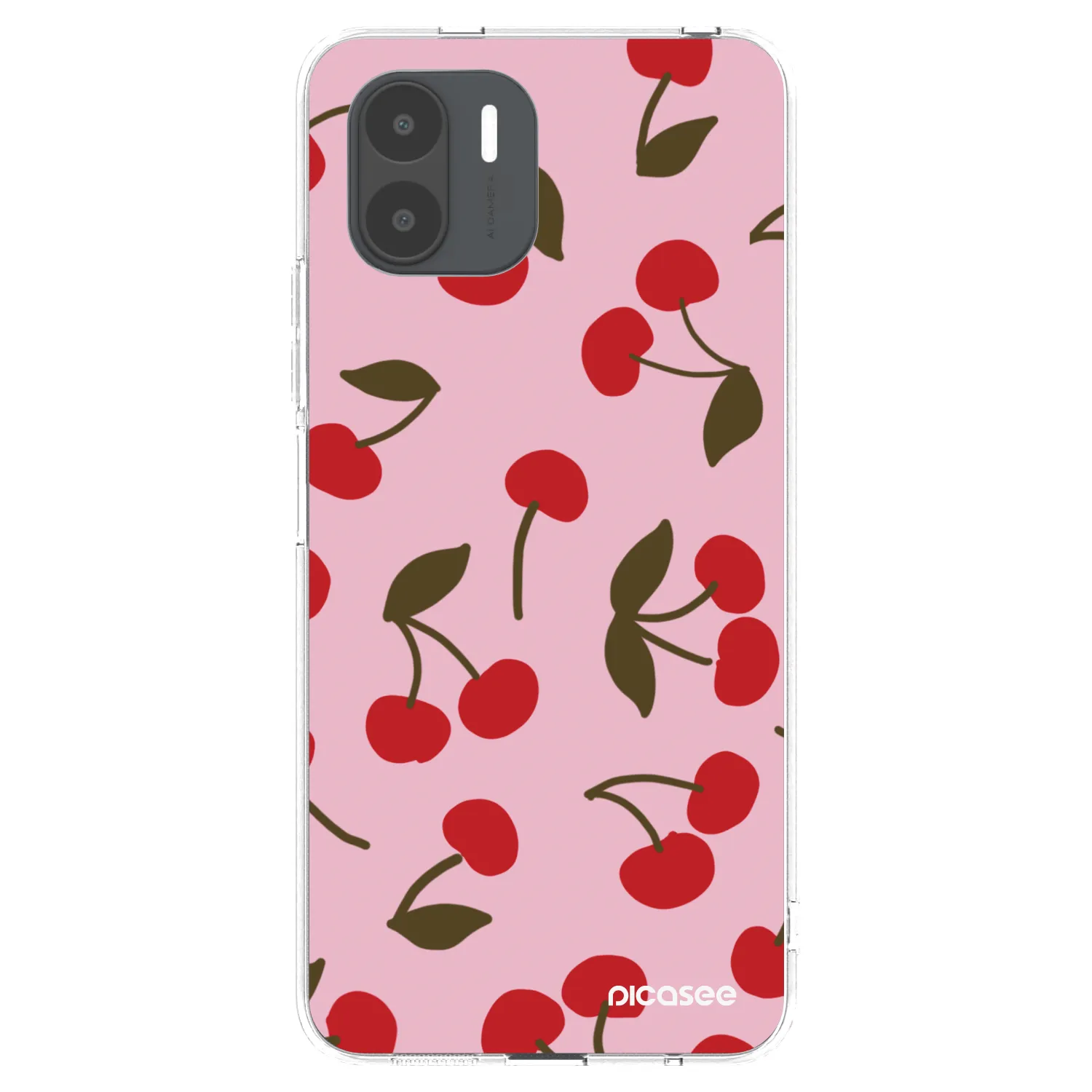 Picasee silikonový průhledný obal pro Xiaomi Redmi A2 - Cherry