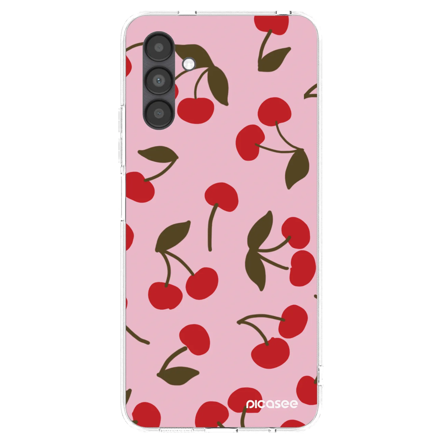 Picasee silikonový průhledný obal pro Samsung Galaxy A04s A047F - Cherry