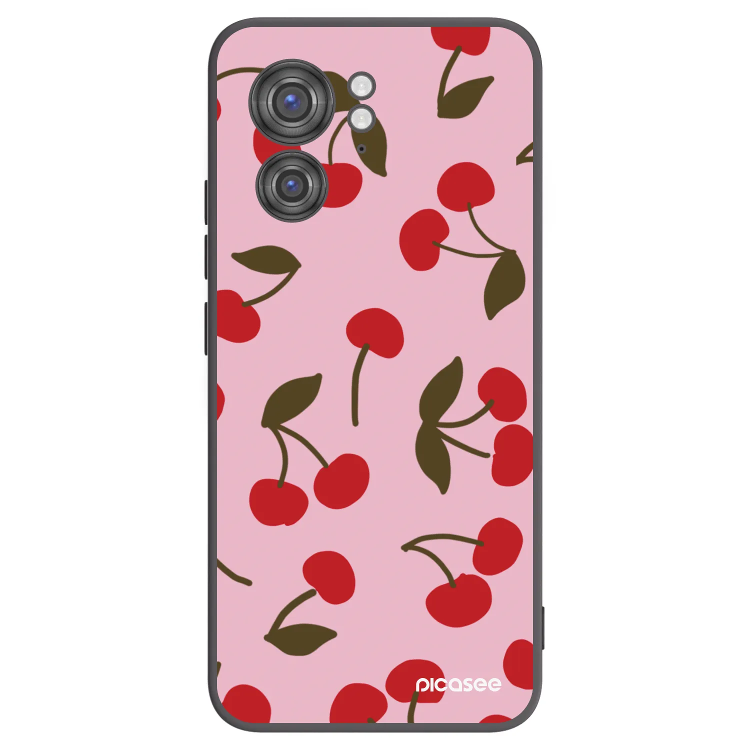Picasee silikonový černý obal pro Motorola Edge 40 - Cherry