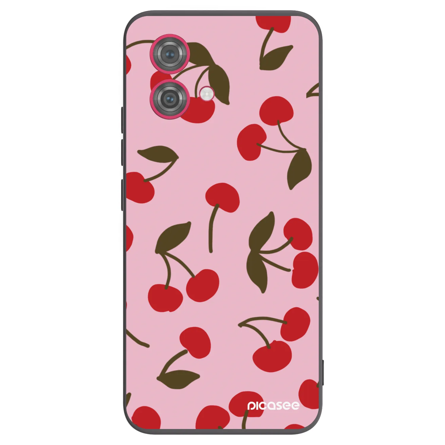 Picasee silikonový černý obal pro Motorola Moto G84 5G - Cherry