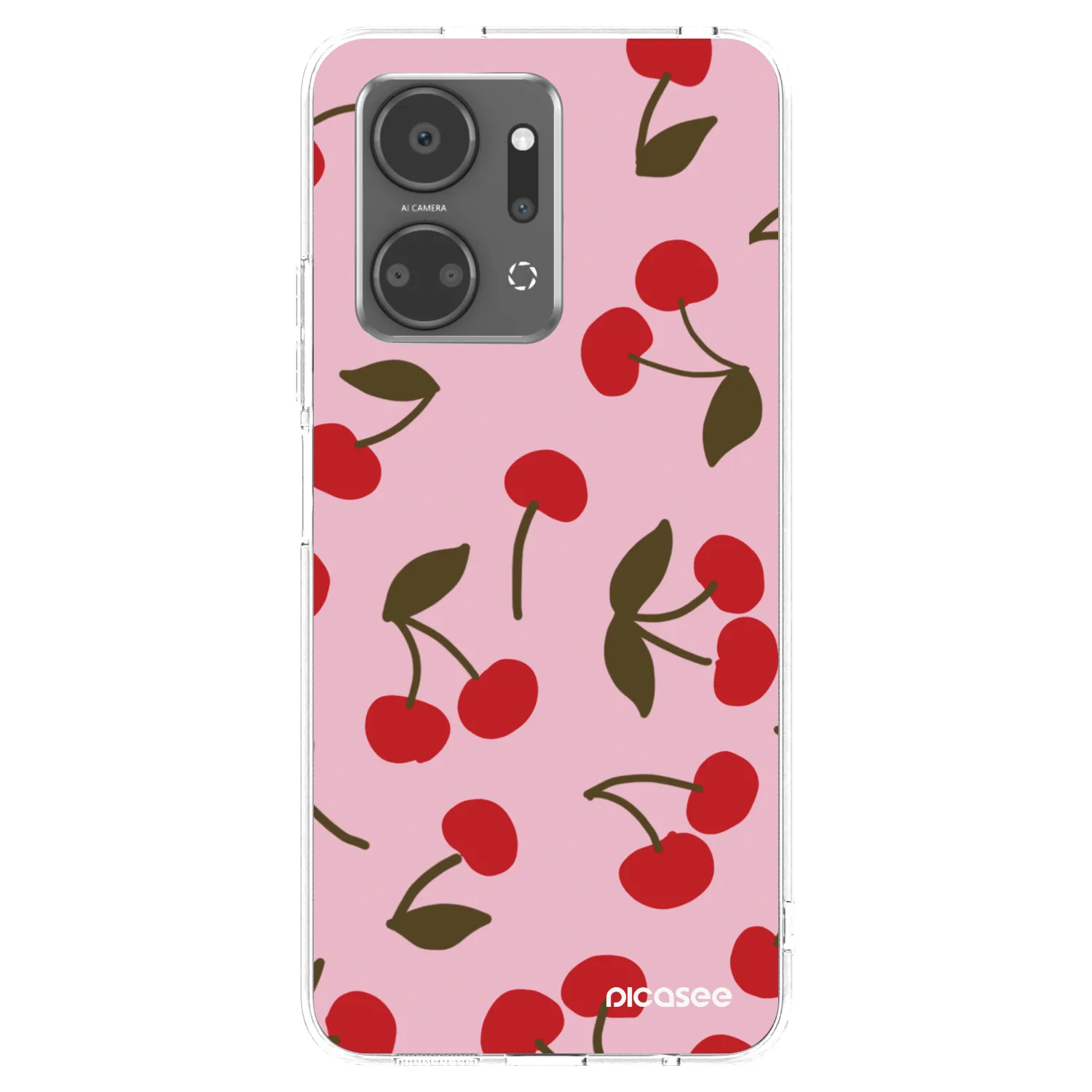 Picasee silikonový průhledný obal pro Honor X7a - Cherry
