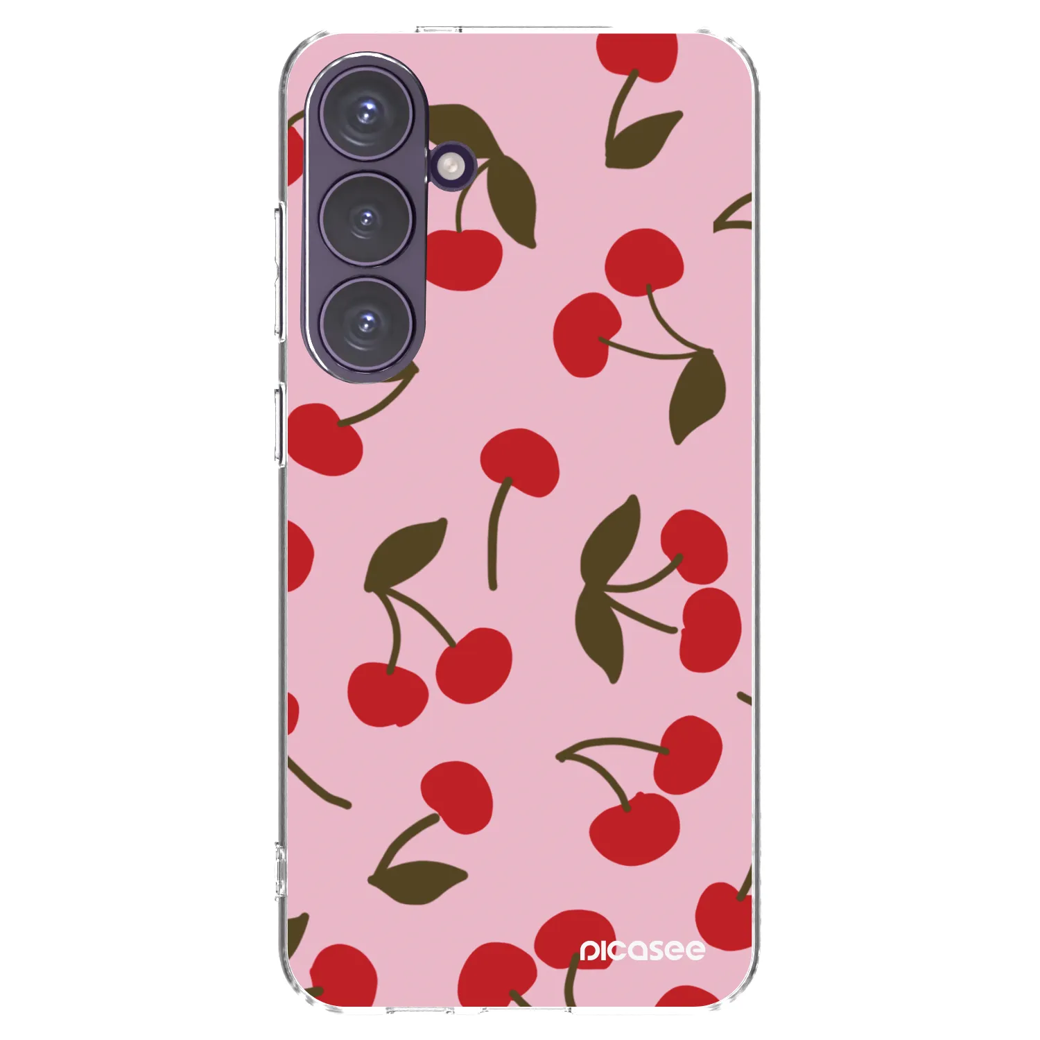 Picasee silikonový průhledný obal pro Samsung Galaxy S24+ S926B 5G - Cherry