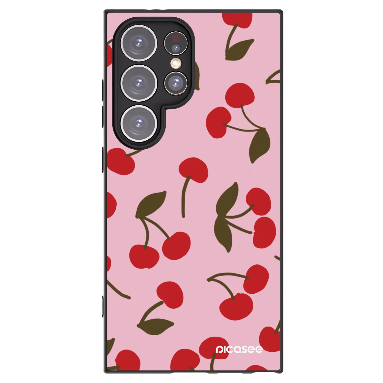 Picasee silikonový černý obal pro Samsung Galaxy S24 Ultra S928B 5G - Cherry