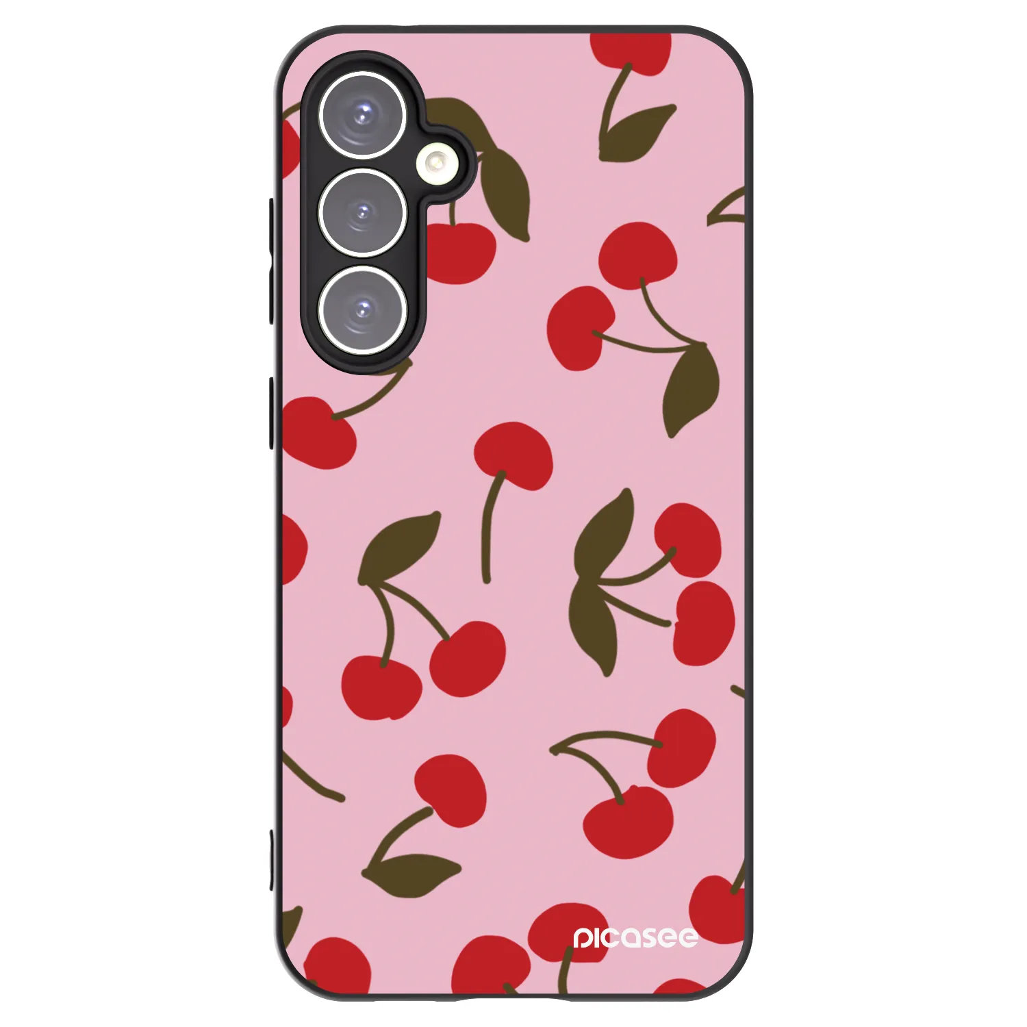 Picasee silikonový černý obal pro Samsung Galaxy S23 FE S711B - Cherry