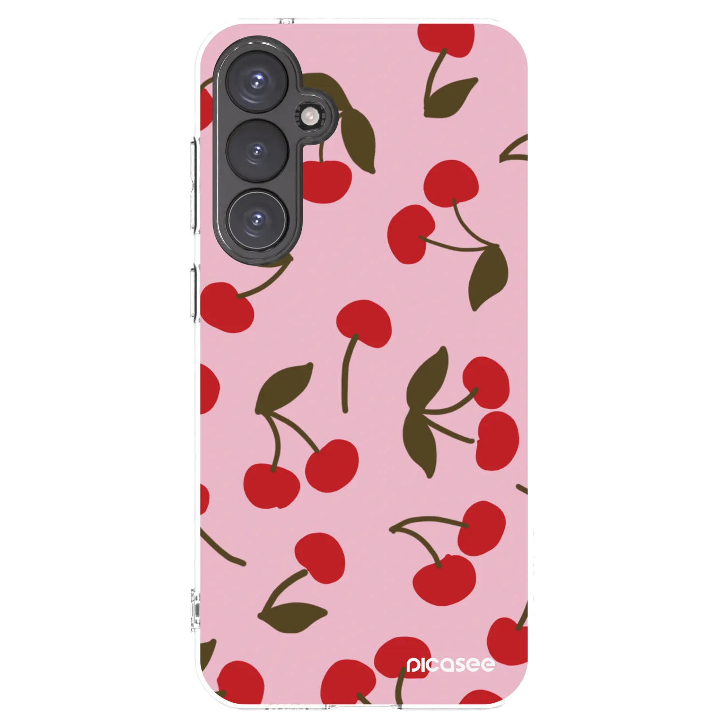 Picasee silikonový průhledný obal pro Samsung Galaxy S23 FE S711B - Cherry