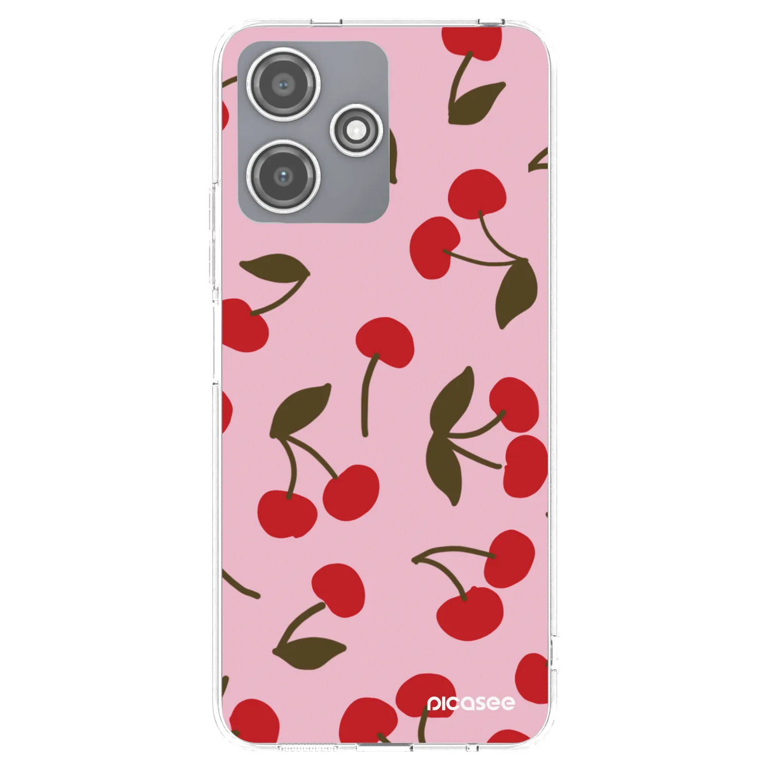 Picasee silikonový průhledný obal pro Xiaomi Redmi 12 5G - Cherry