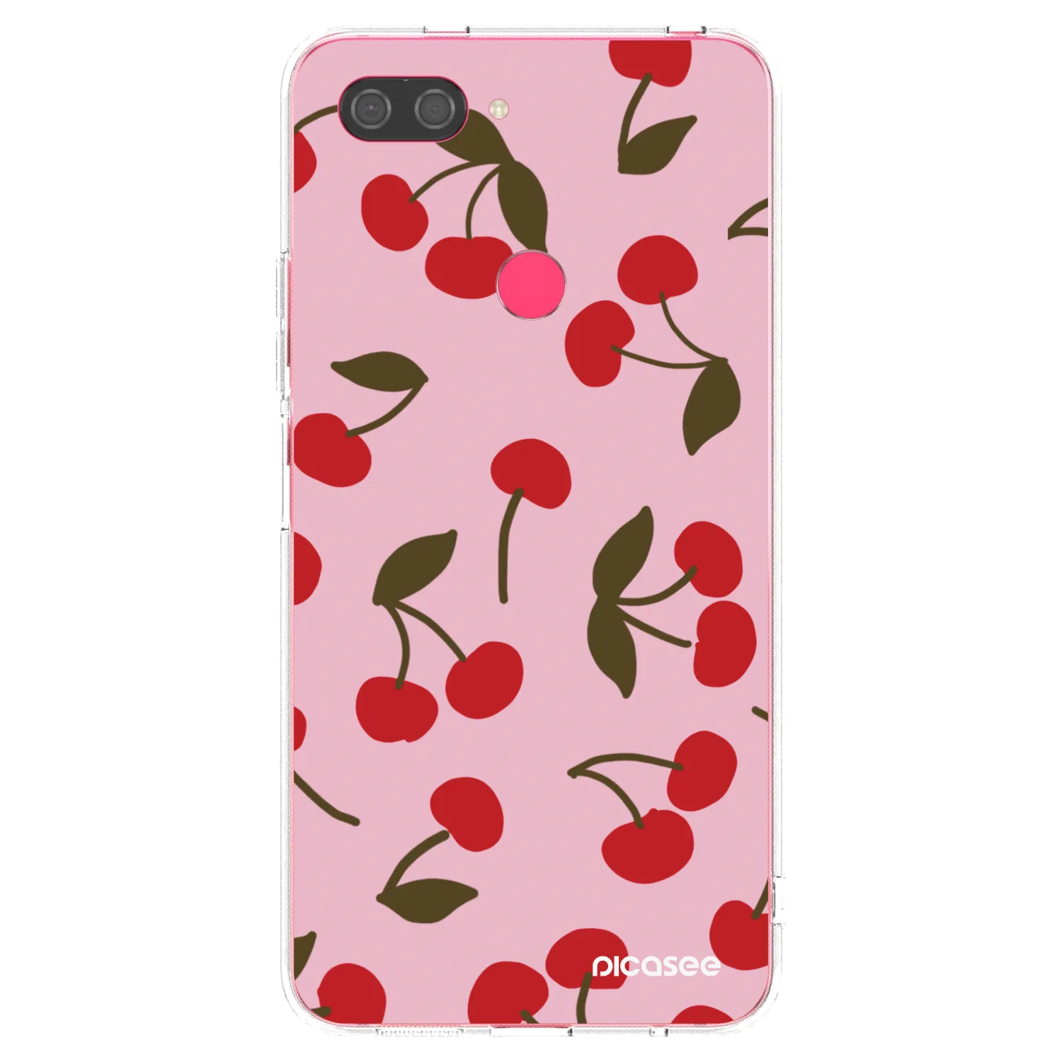 Picasee silikonový průhledný obal pro Xiaomi Mi 8 Lite - Cherry