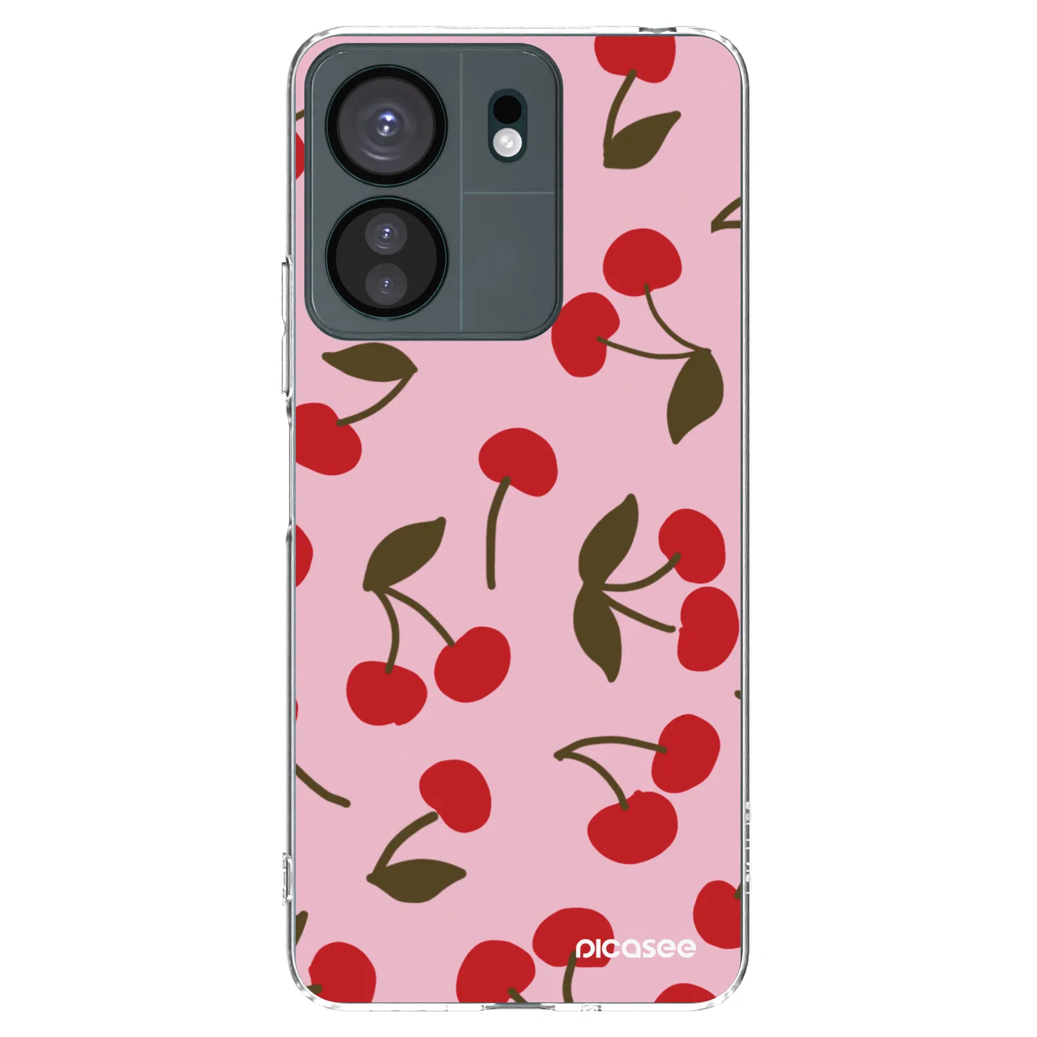 Picasee silikonový průhledný obal pro Xiaomi Redmi 13C 4G - Cherry