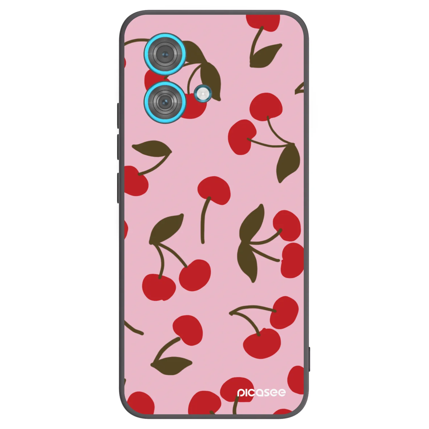 Picasee silikonový černý obal pro Motorola Edge 40 Neo - Cherry