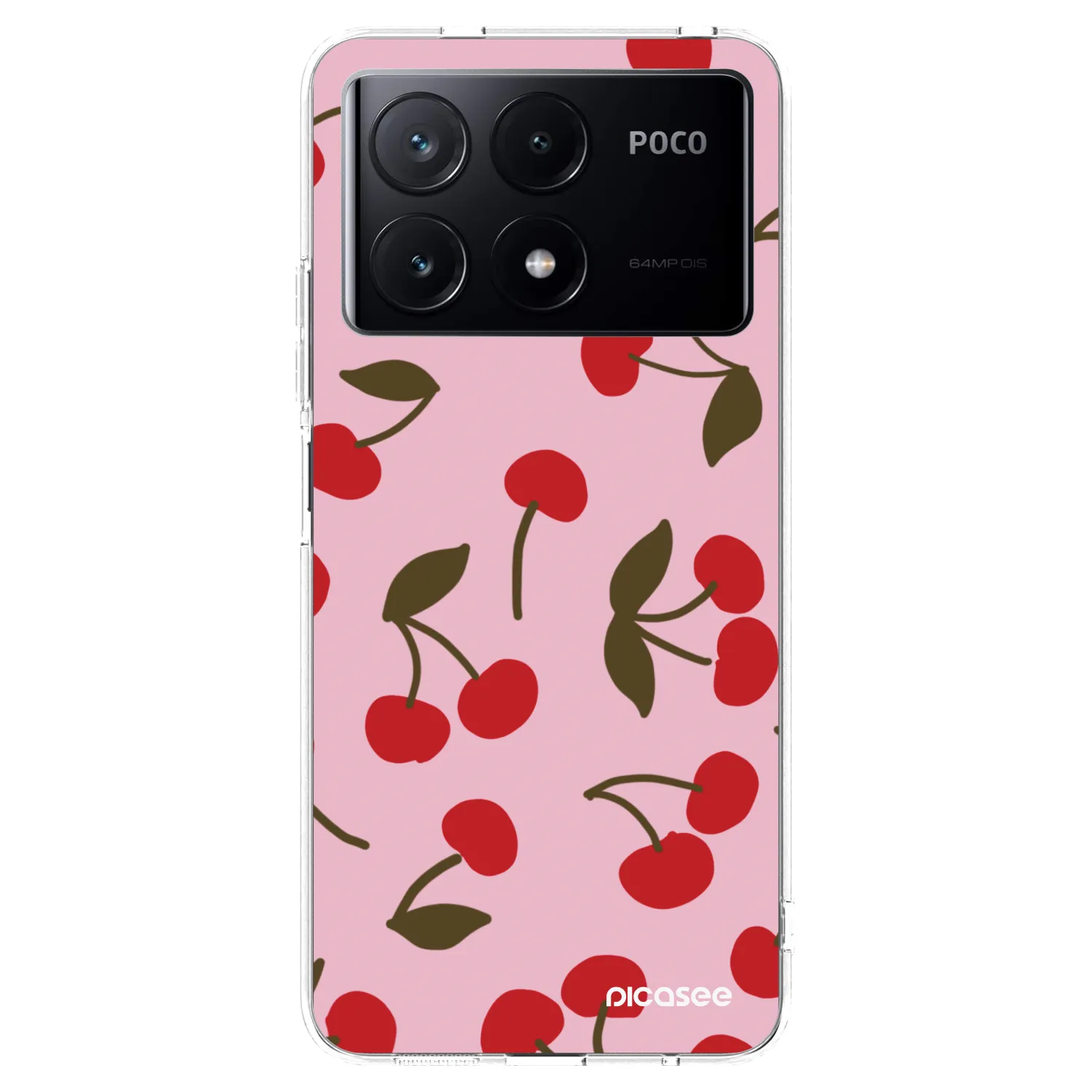 Picasee silikonový průhledný obal pro Xiaomi Poco X6 Pro - Cherry