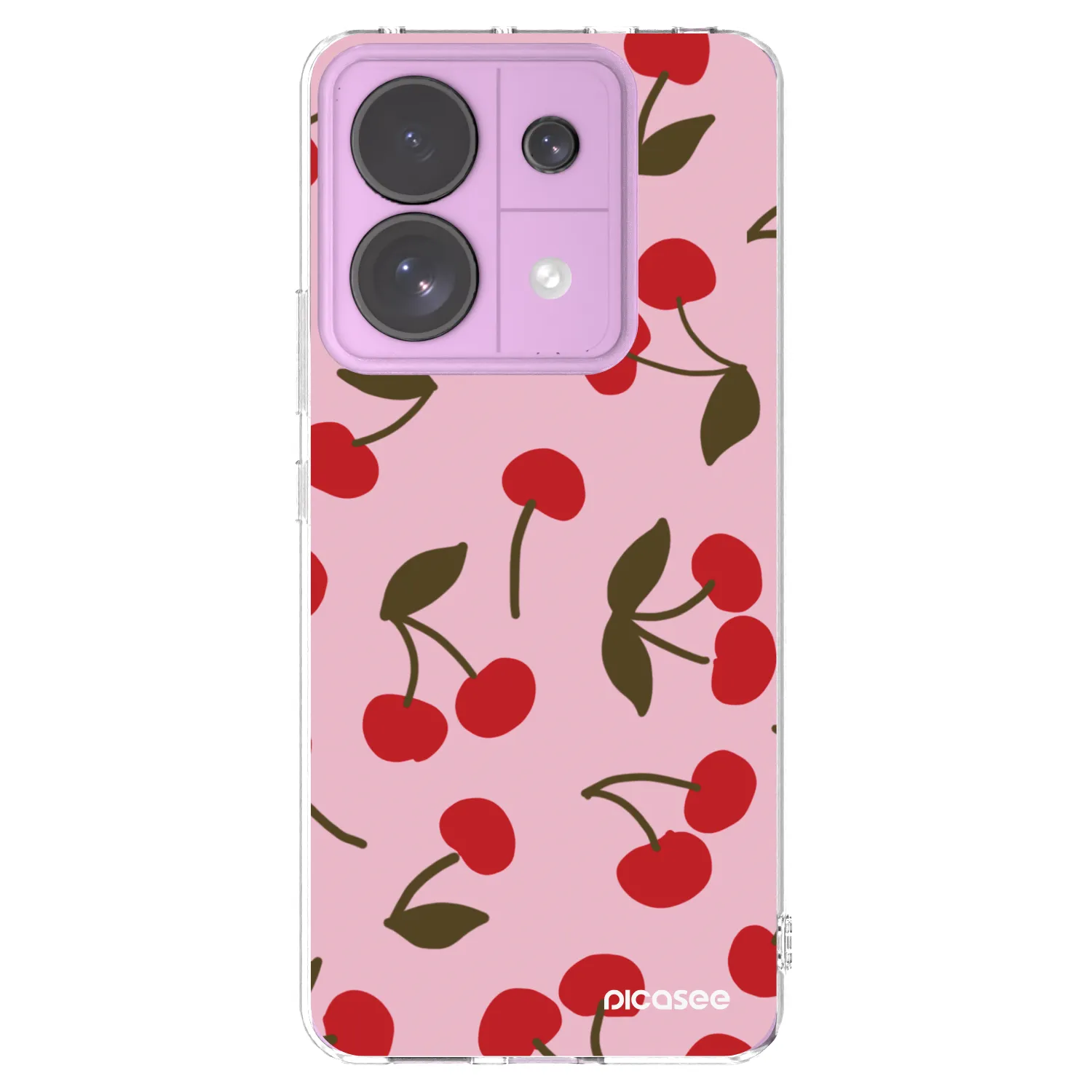 Picasee silikonový průhledný obal pro Xiaomi Redmi Note 13 Pro 5G - Cherry