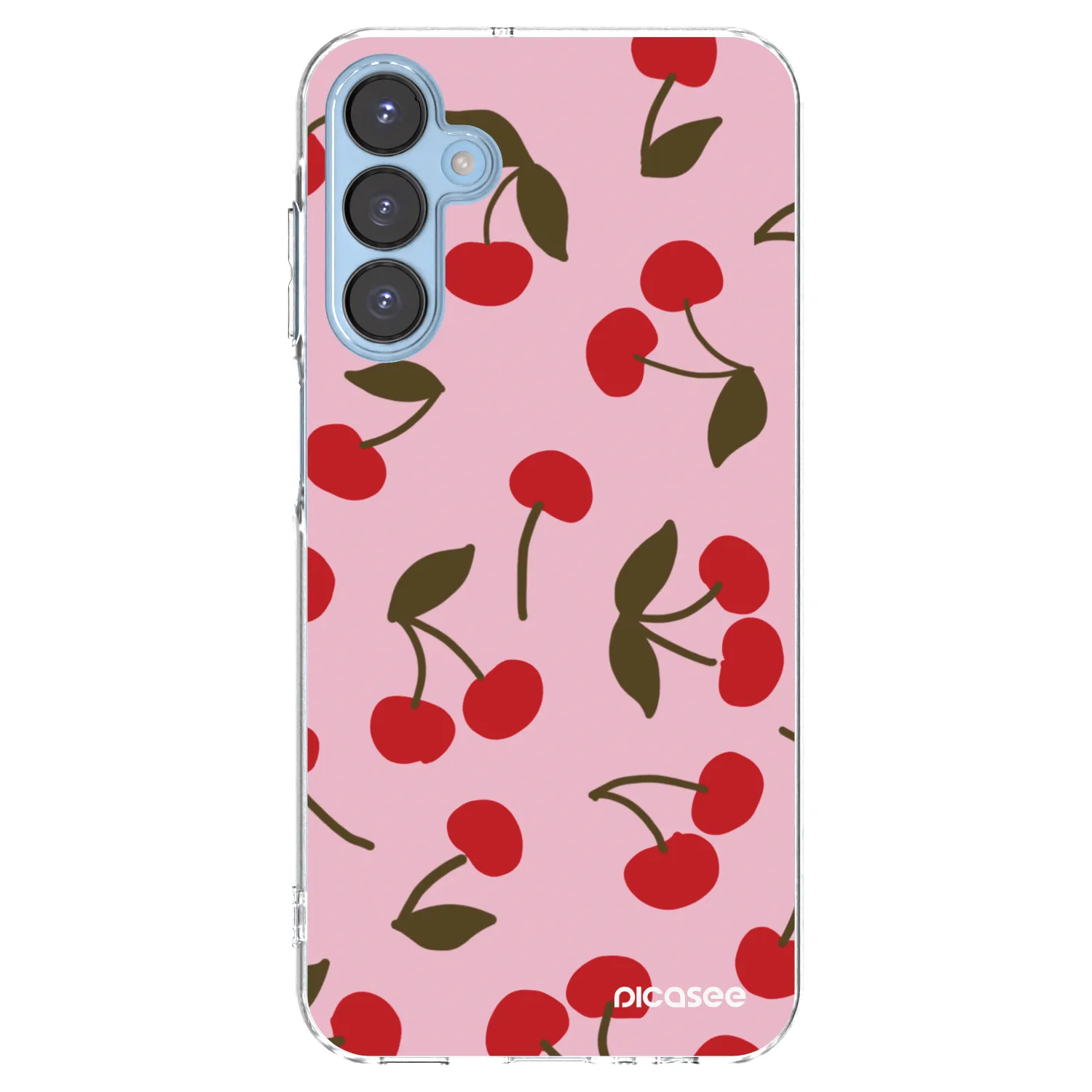 Picasee silikonový průhledný obal pro Samsung Galaxy A15 A156B 5G - Cherry