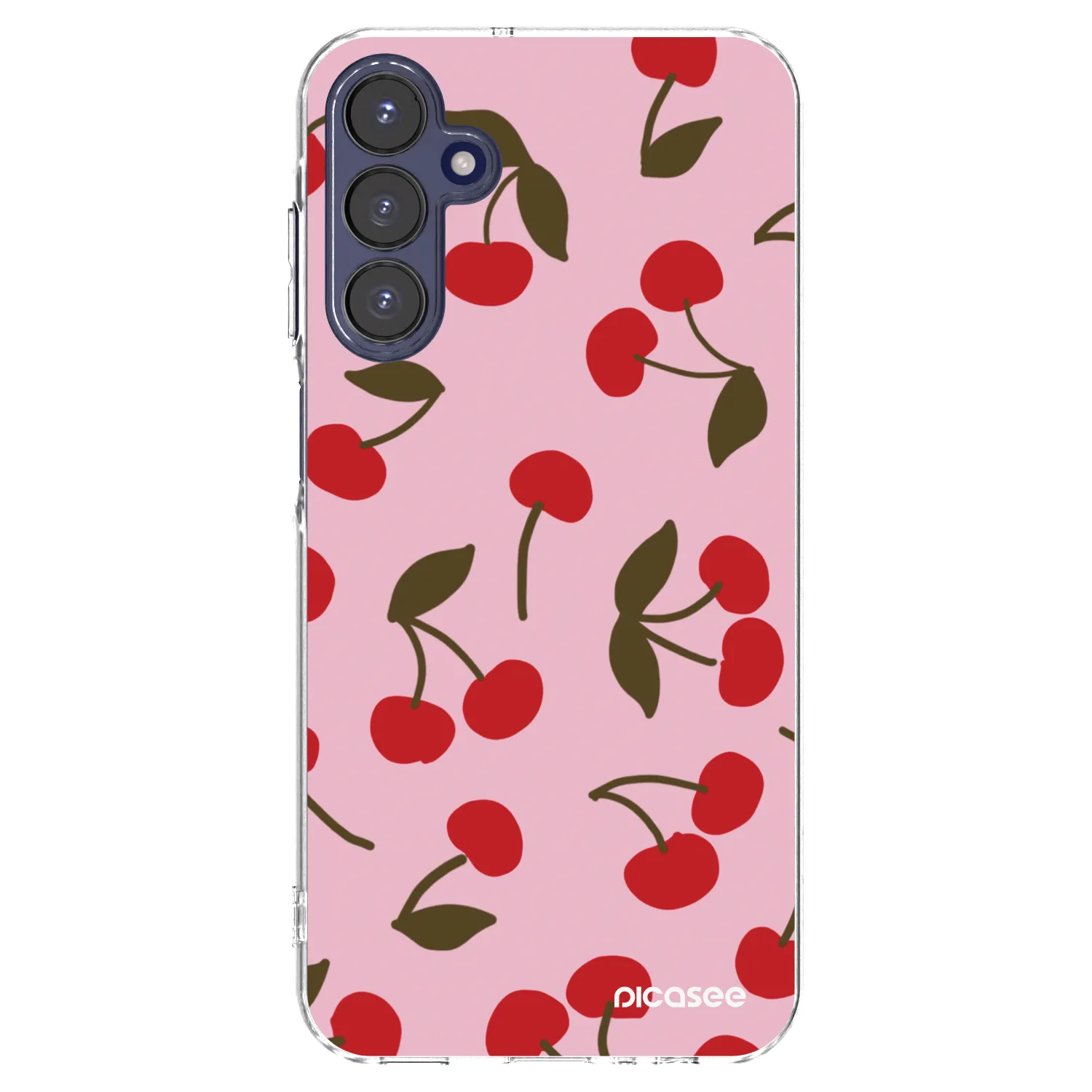 Picasee silikonový průhledný obal pro Samsung Galaxy A15 A155F 4G - Cherry