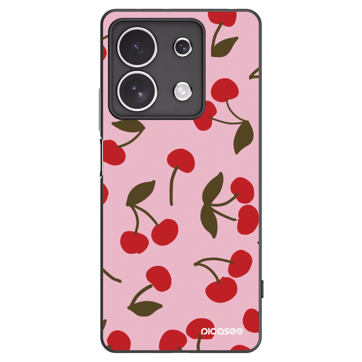Picasee silikonový černý obal pro Xiaomi Redmi Note 13 4G - Cherry