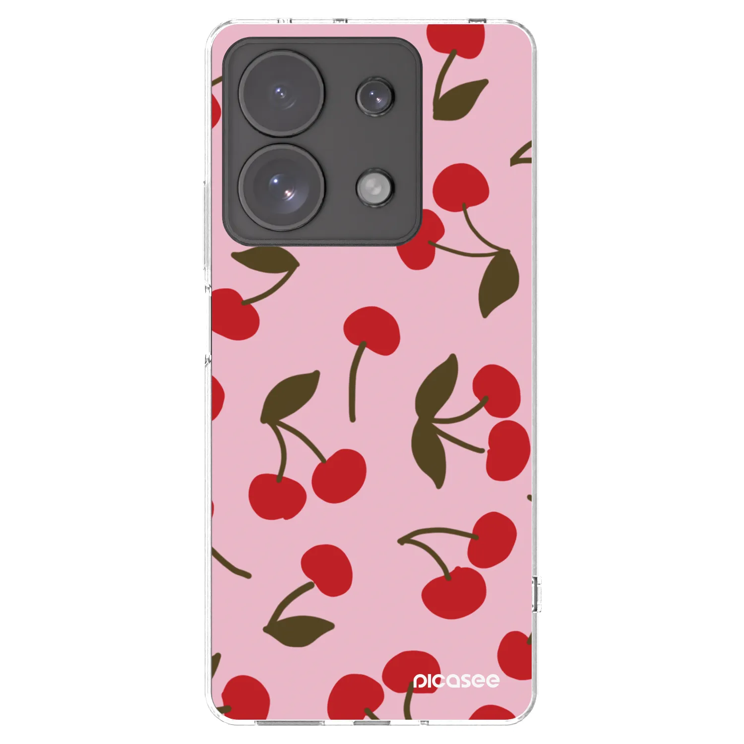 Picasee silikonový průhledný obal pro Xiaomi Redmi Note 13 Pro 4G - Cherry
