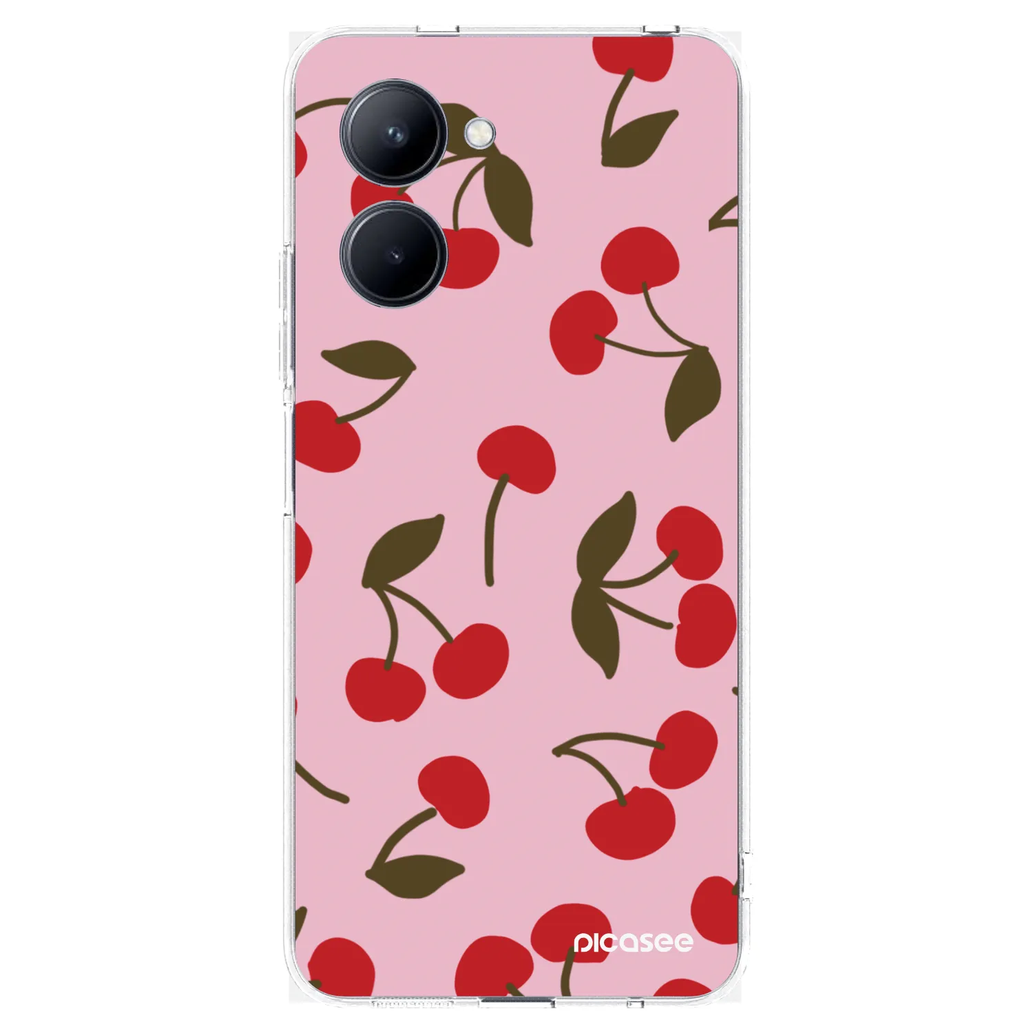 Picasee silikonový průhledný obal pro Realme C33 (2023) - Cherry