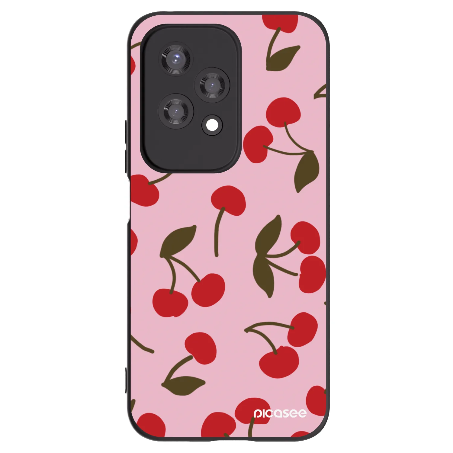 Picasee silikonový černý obal pro Honor 200 Lite - Cherry