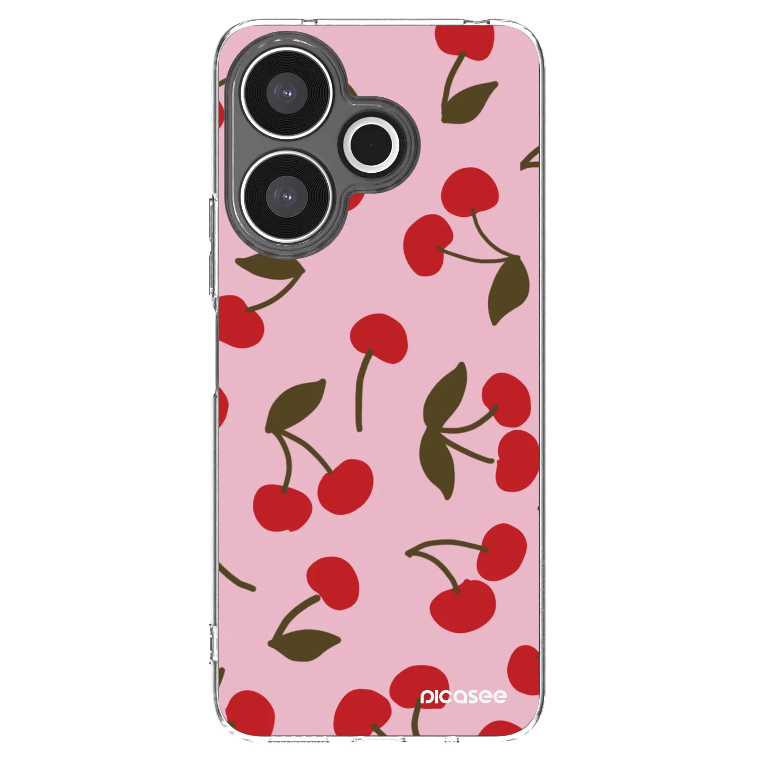 Picasee silikonový průhledný obal pro Xiaomi Redmi 13 4G - Cherry