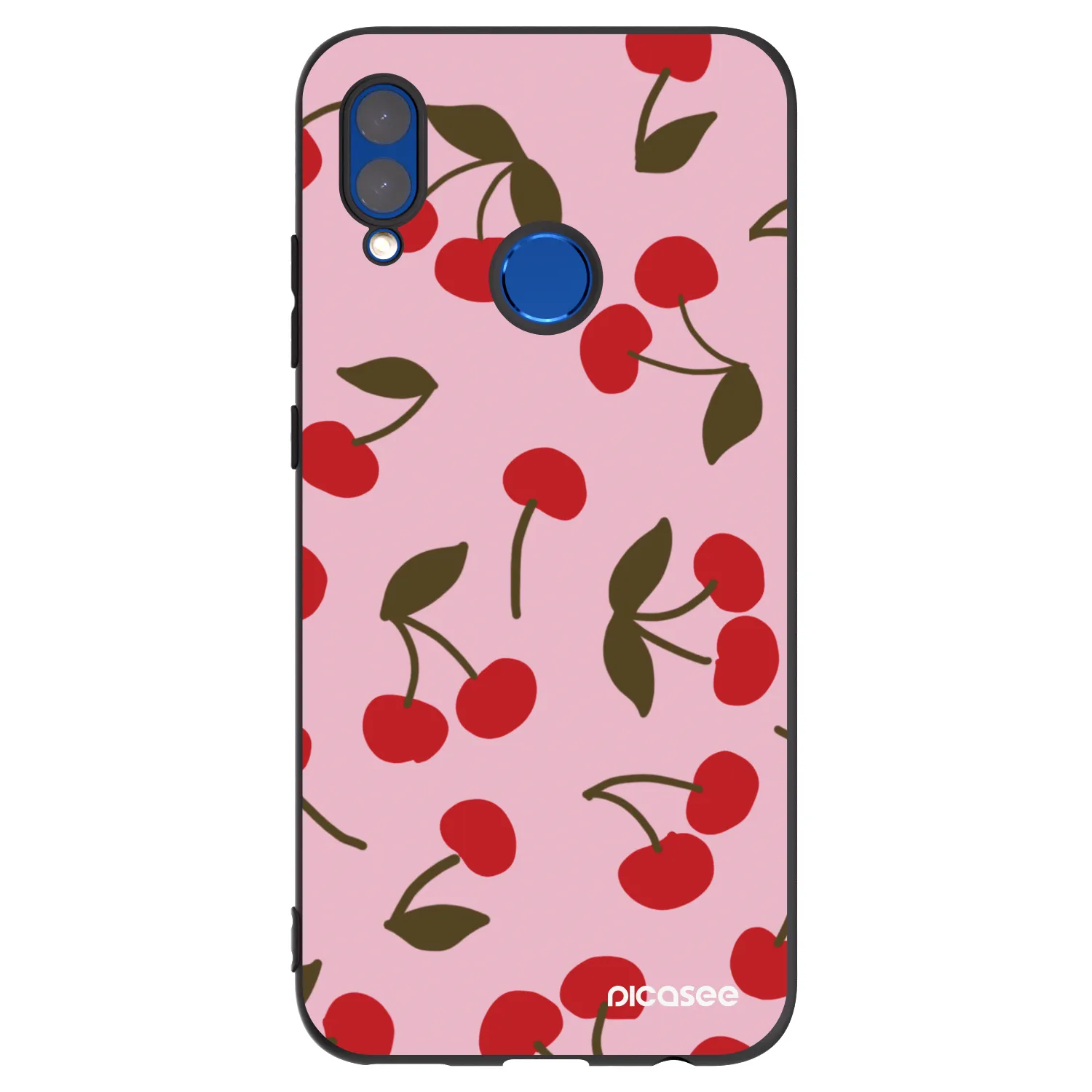 Picasee silikonový černý obal pro Huawei P Smart 2019 - Cherry