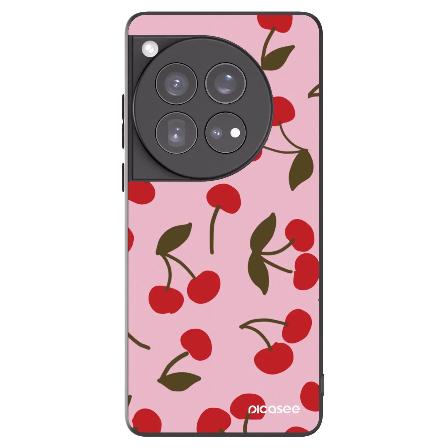 Picasee silikonový černý obal pro OnePlus 12 5G - Cherry
