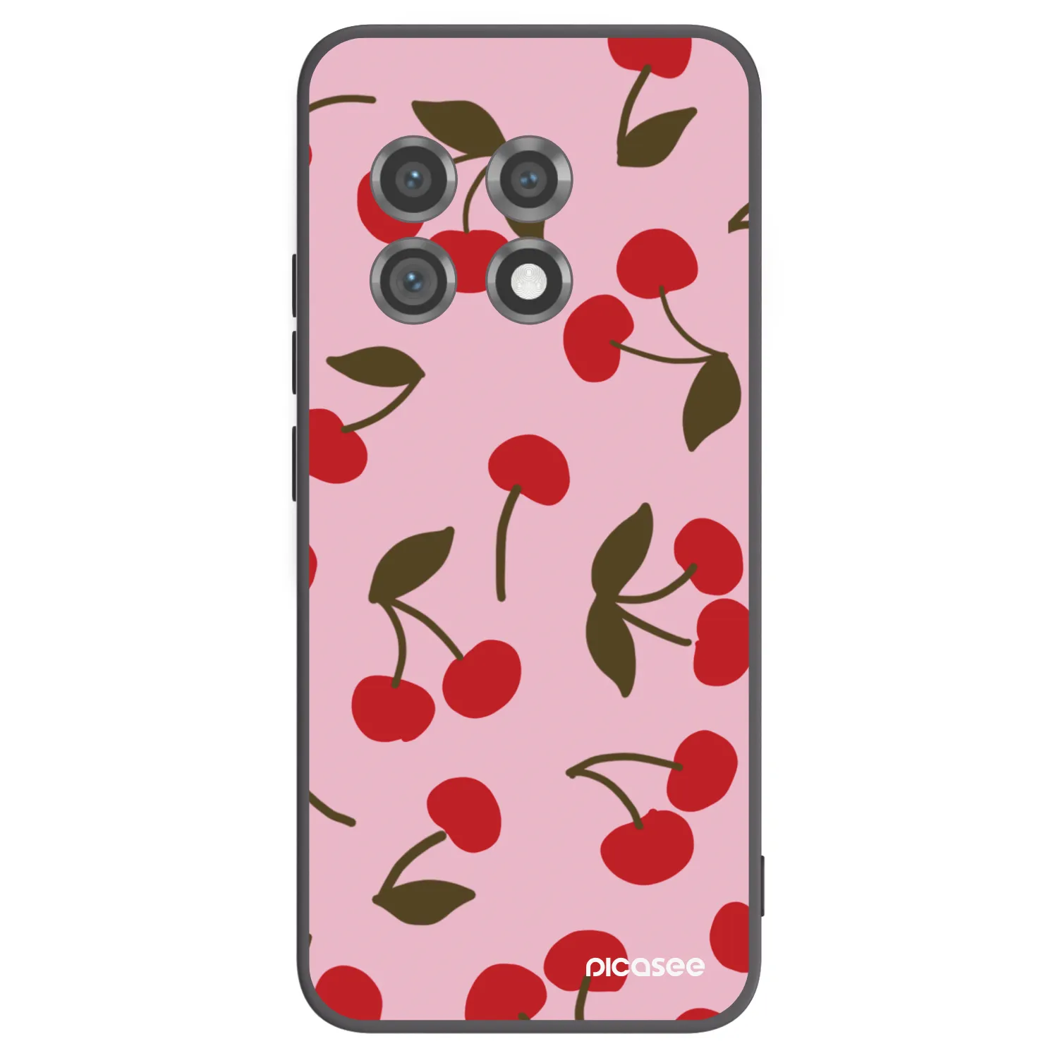 Picasee silikonový černý obal pro OnePlus 11 5G - Cherry