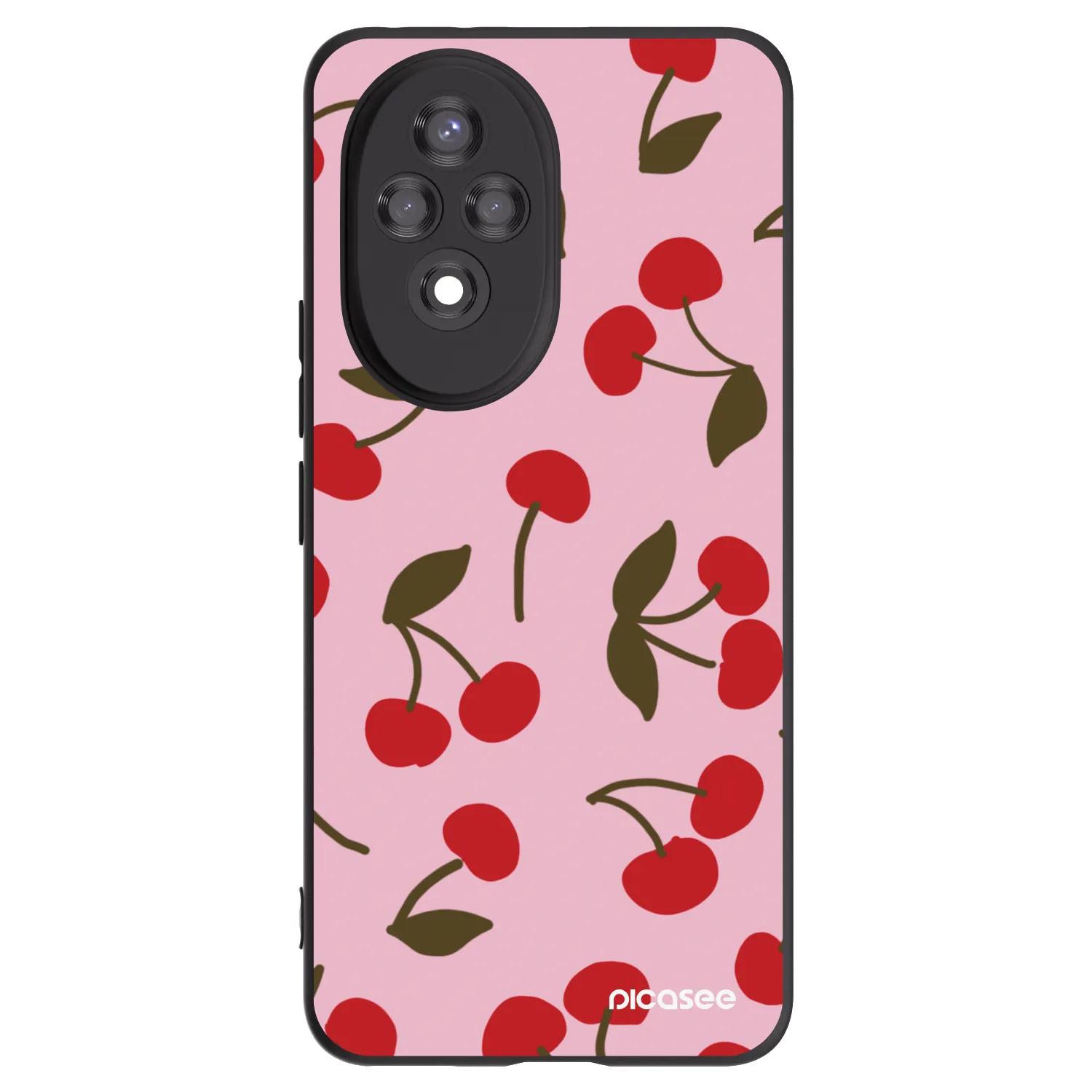 Picasee silikonový černý obal pro Honor 200 Pro 5G - Cherry