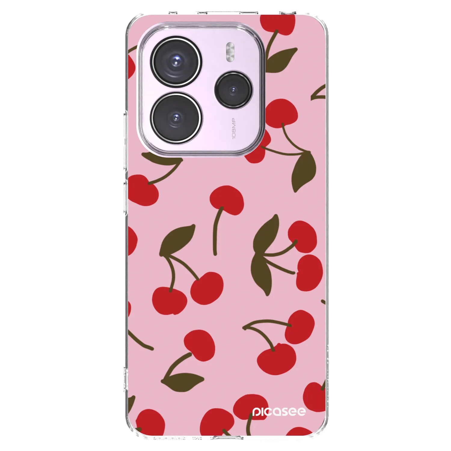Picasee silikonový průhledný obal pro Xiaomi Redmi Note 14 5G - Cherry