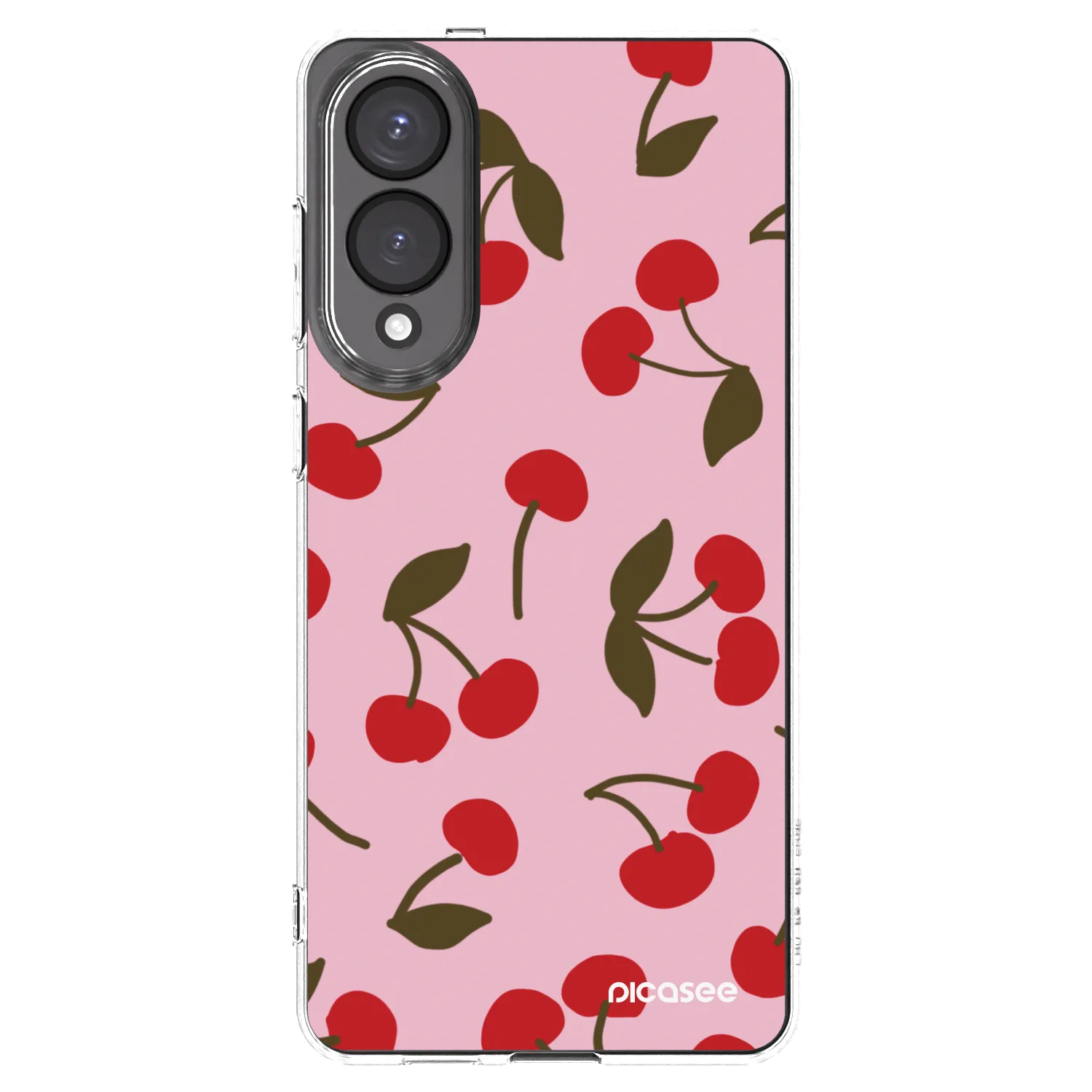 Picasee silikonový průhledný obal pro Samsung Galaxy S25 Edge 5G - Cherry