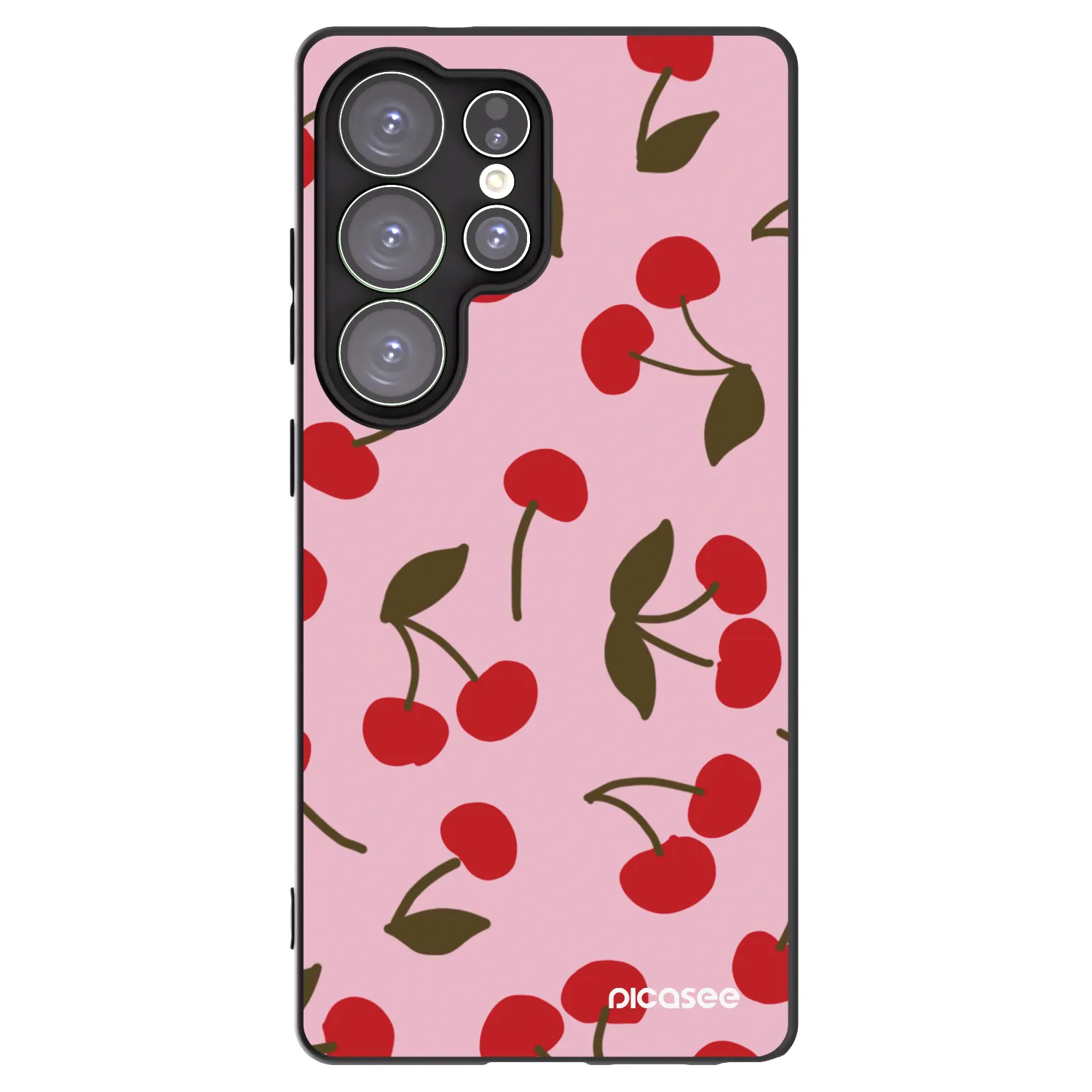 Picasee silikonový černý obal pro Samsung Galaxy S25 Ultra 5G - Cherry