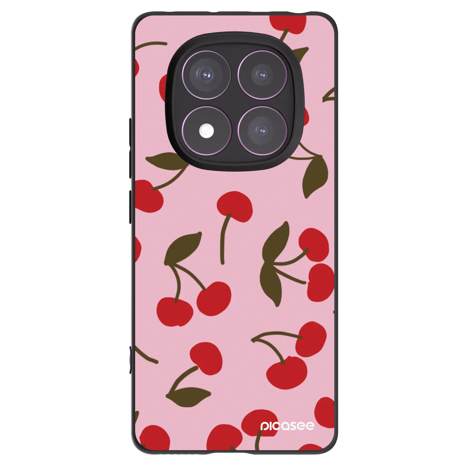Picasee silikonový černý obal pro Xiaomi Redmi Note 14 Pro 4G - Cherry