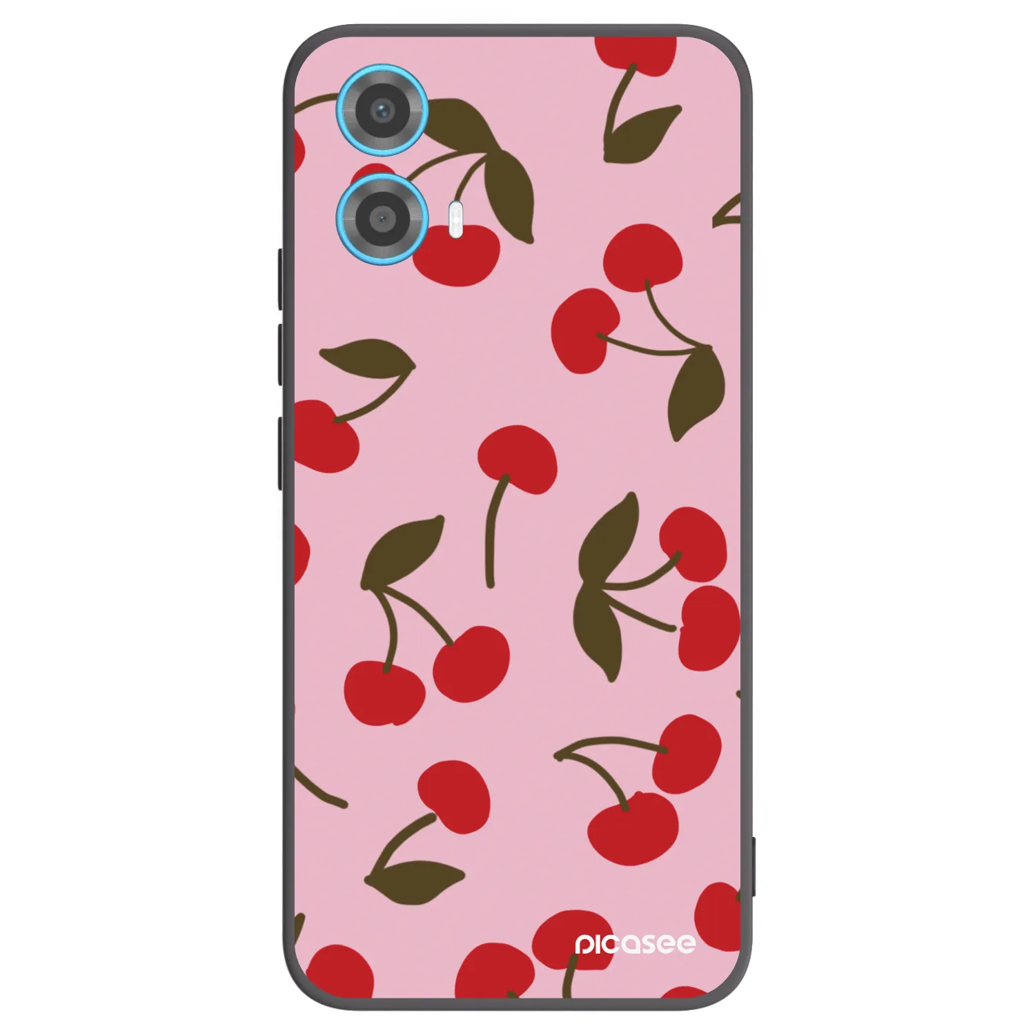 Picasee silikonový černý obal pro Motorola Moto G34 5G - Cherry