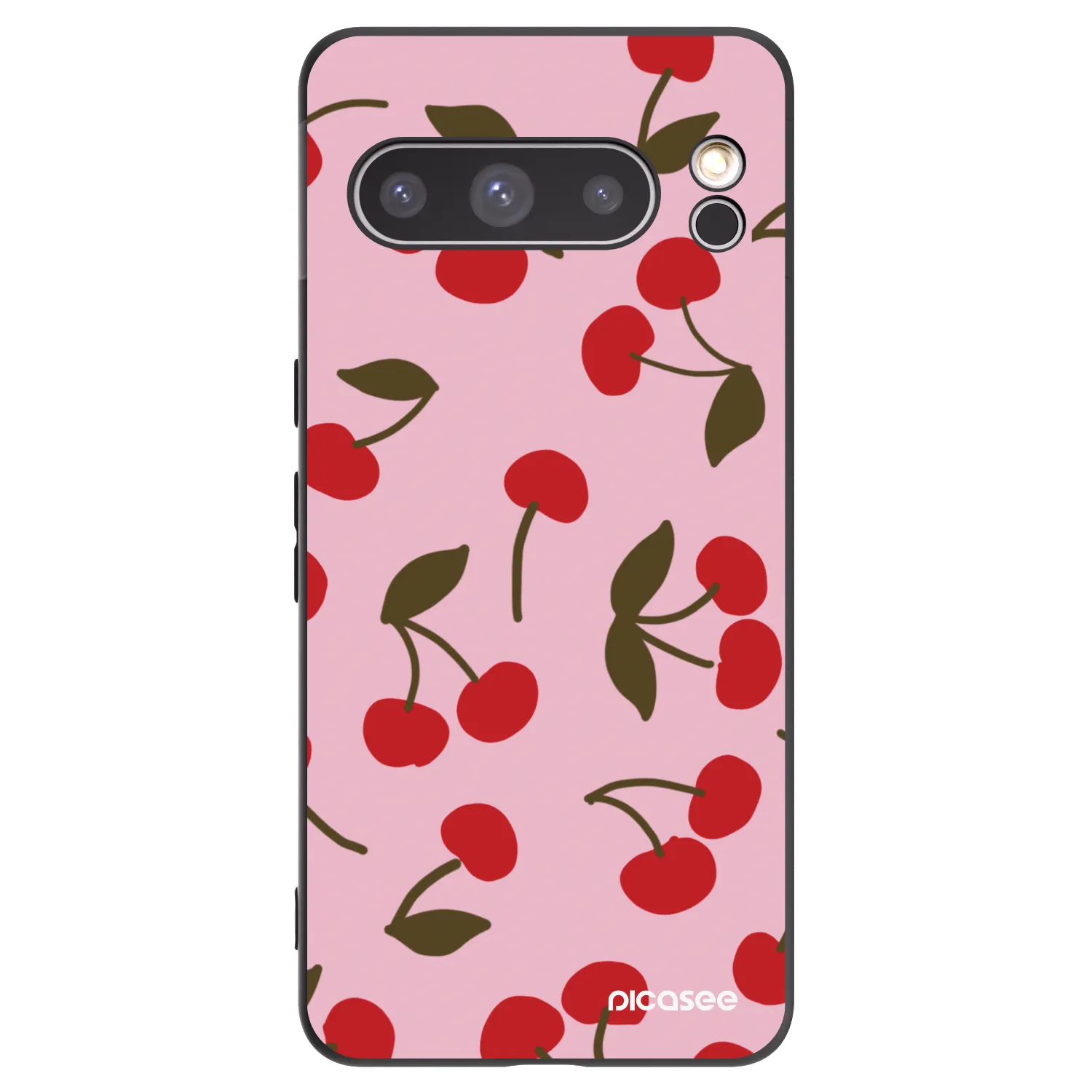 Picasee silikonový černý obal pro Google Pixel 8 Pro - Cherry