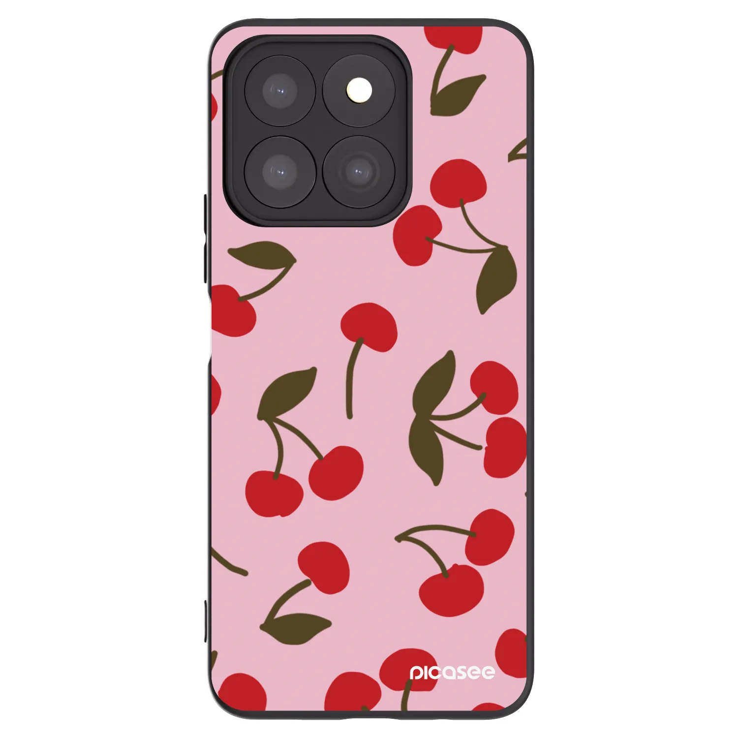 Picasee silikonový černý obal pro Honor X8c - Cherry