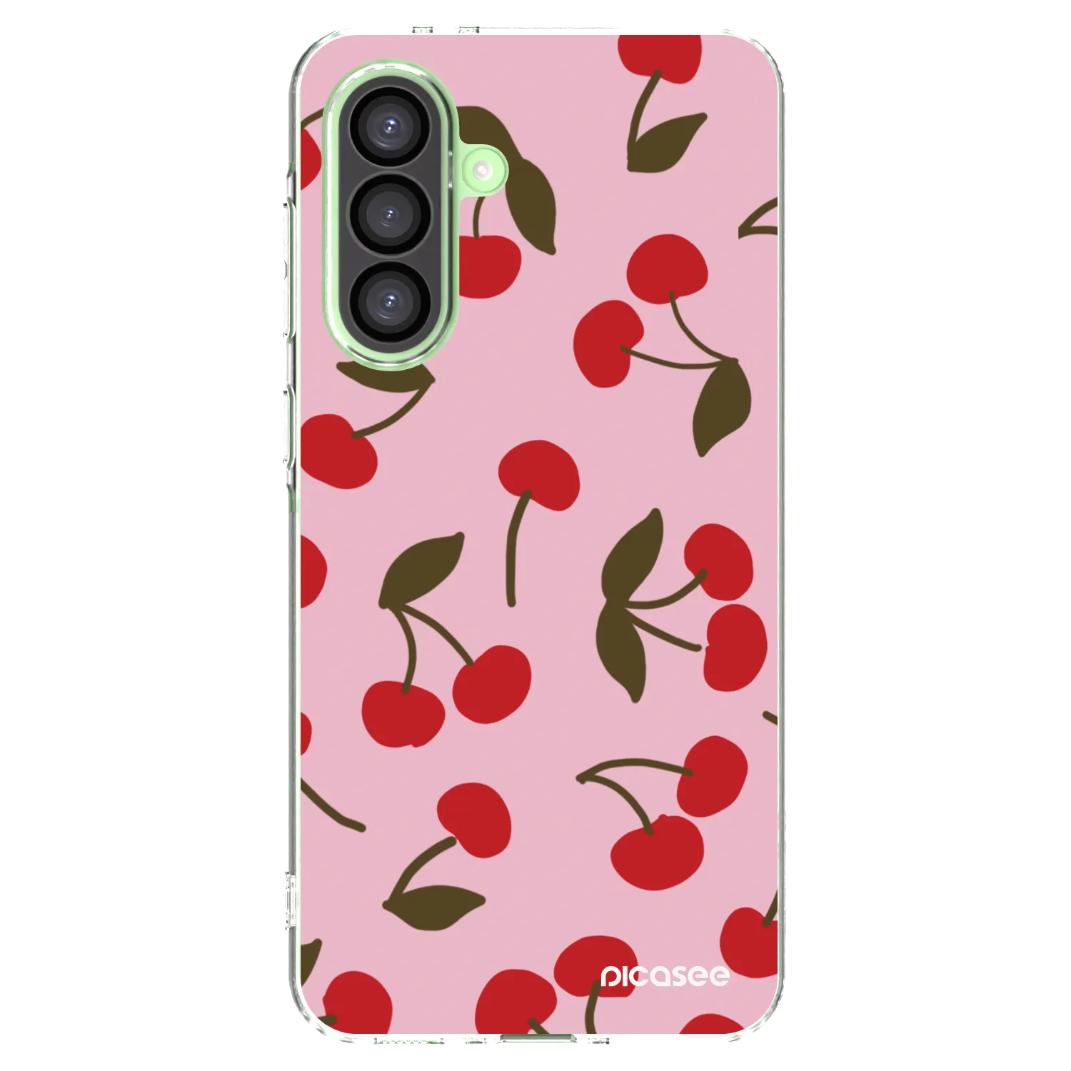 Picasee silikonový průhledný obal pro Samsung Galaxy A26 5G A266B - Cherry