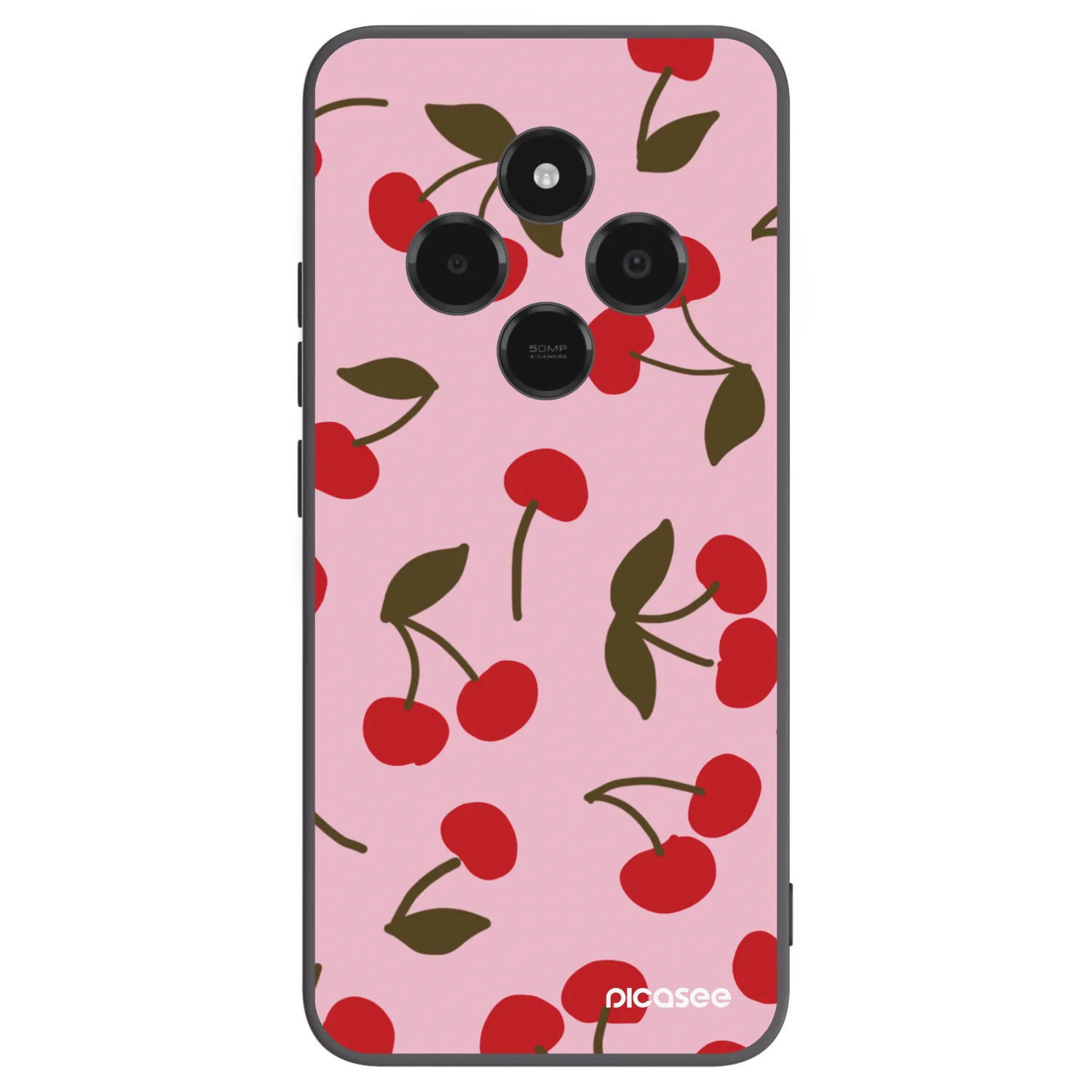 Picasee silikonový černý obal pro Xiaomi Poco C75 - Cherry