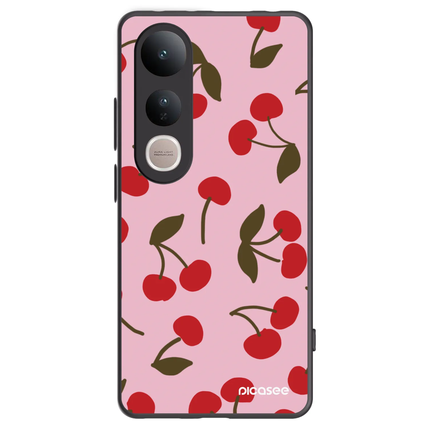 Picasee silikonový černý obal pro Vivo V50 Lite 5G - Cherry