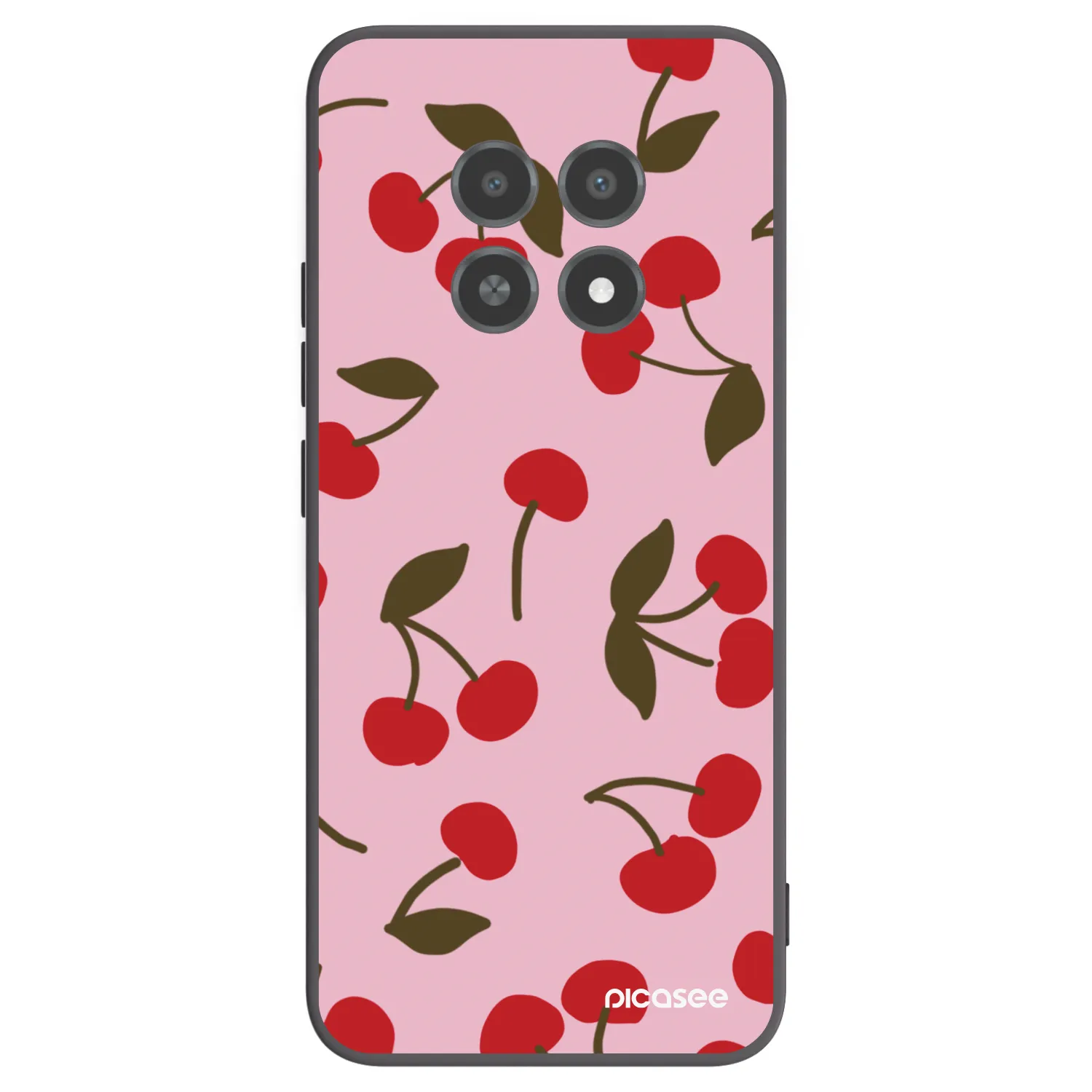 Picasee silikonový černý obal pro Realme 12X - Cherry