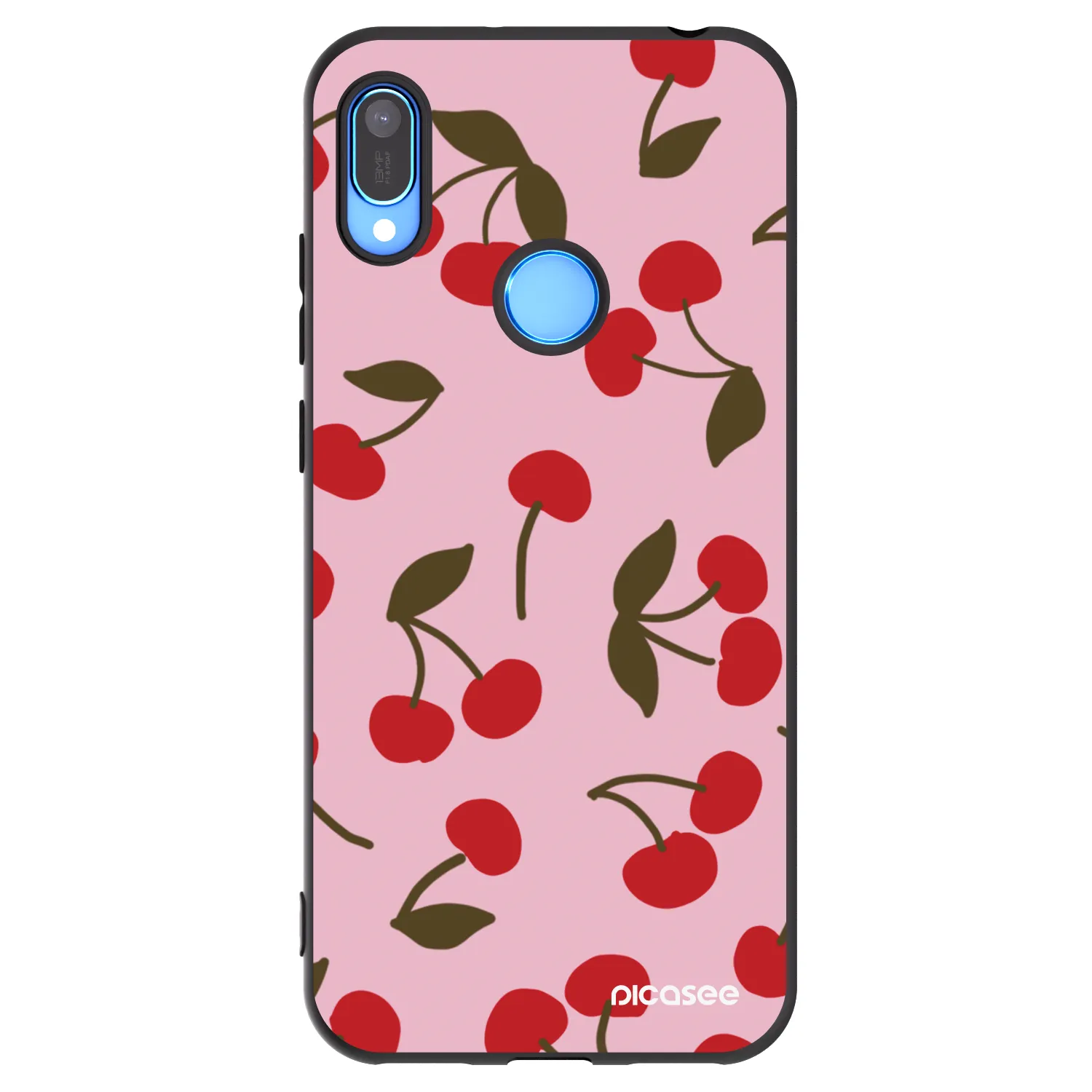 Picasee silikonový černý obal pro Huawei Y6 2019 - Cherry