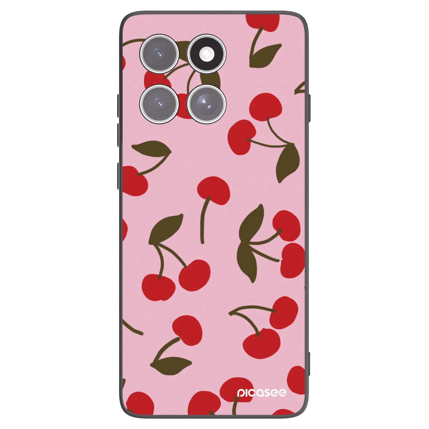 Picasee silikonový černý obal pro Motorola Edge 60 Pro - Cherry