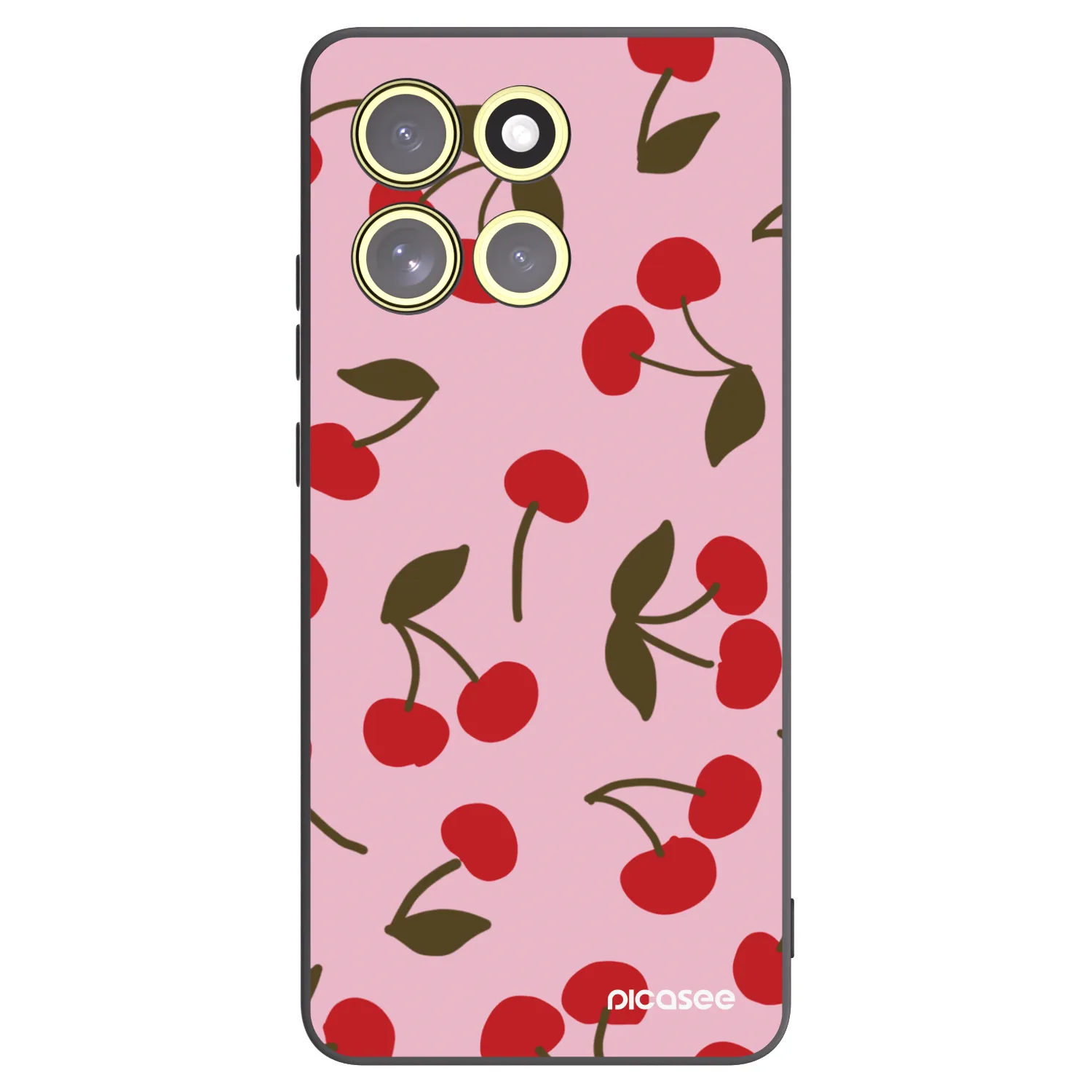 Picasee silikonový černý obal pro Motorola Moto G86 5G - Cherry