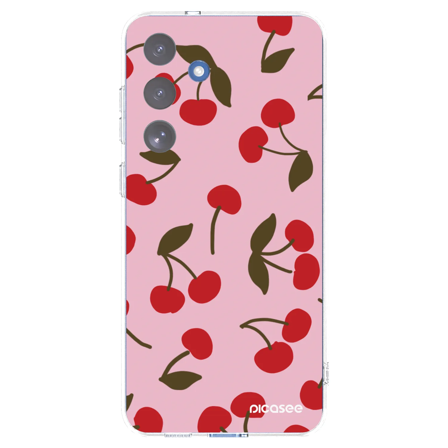 Picasee silikonový průhledný obal pro Samsung Galaxy S25 FE 5G - Cherry