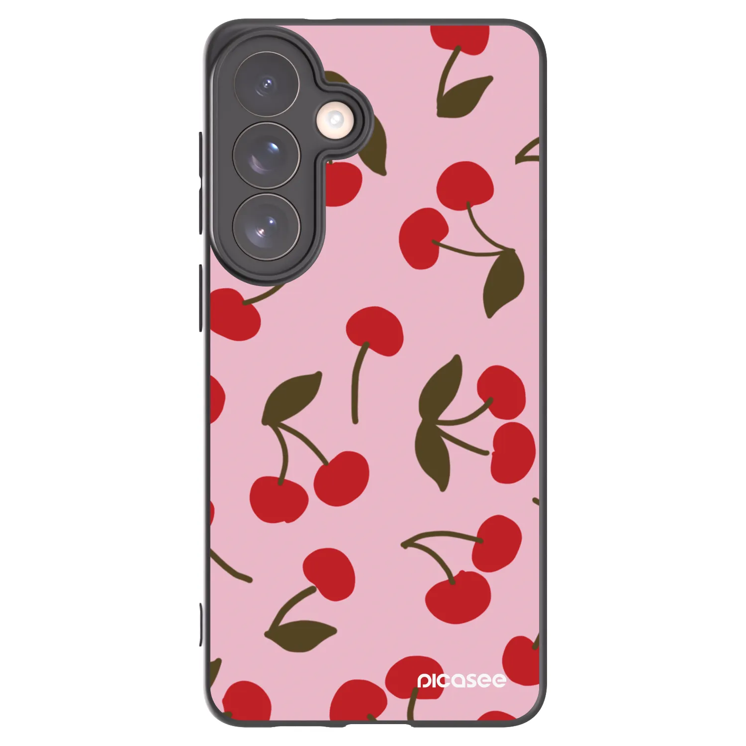 Picasee silikonový černý obal pro Samsung Galaxy S26+ - Cherry